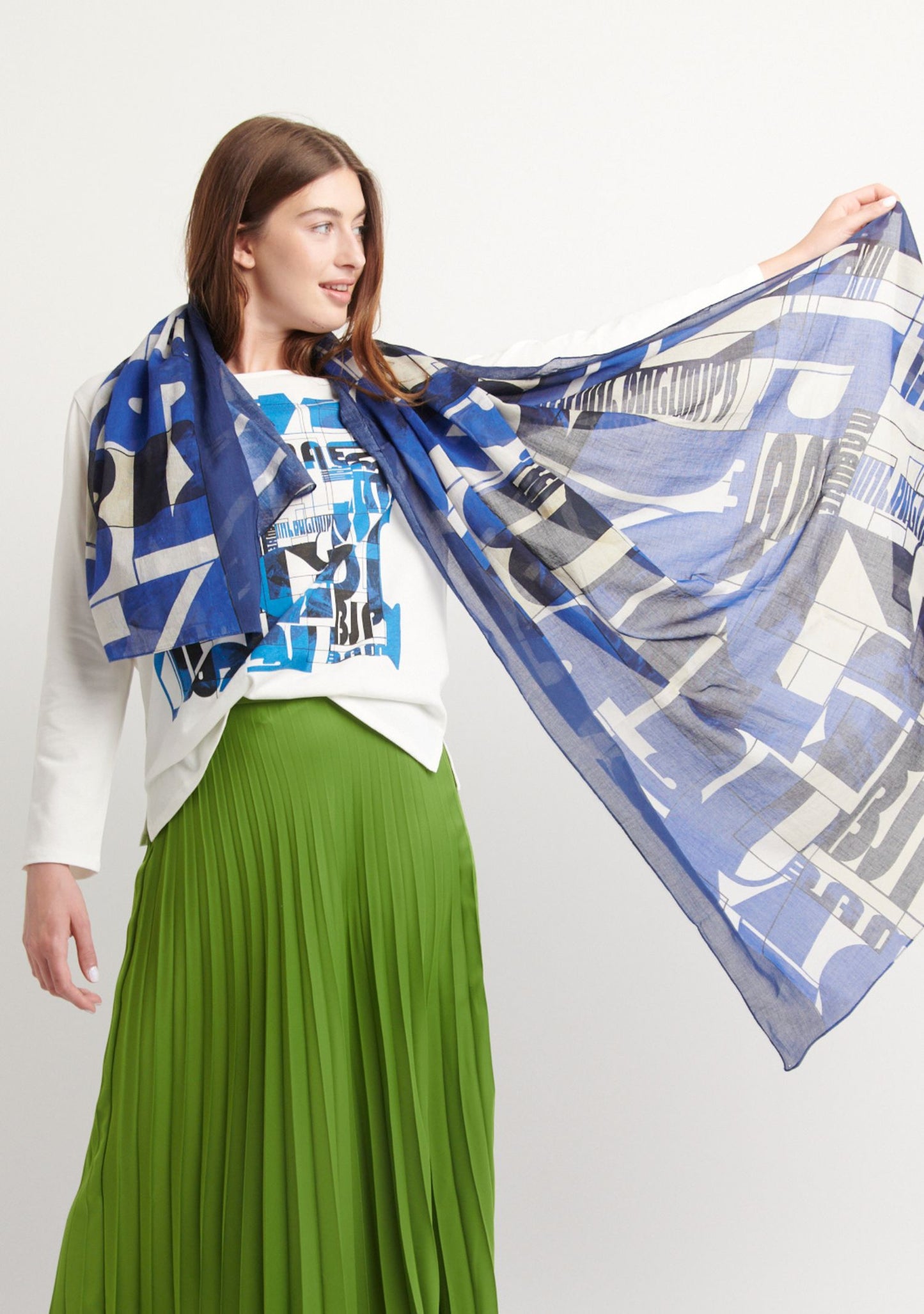 FOULARD BAUHAUS BLEU