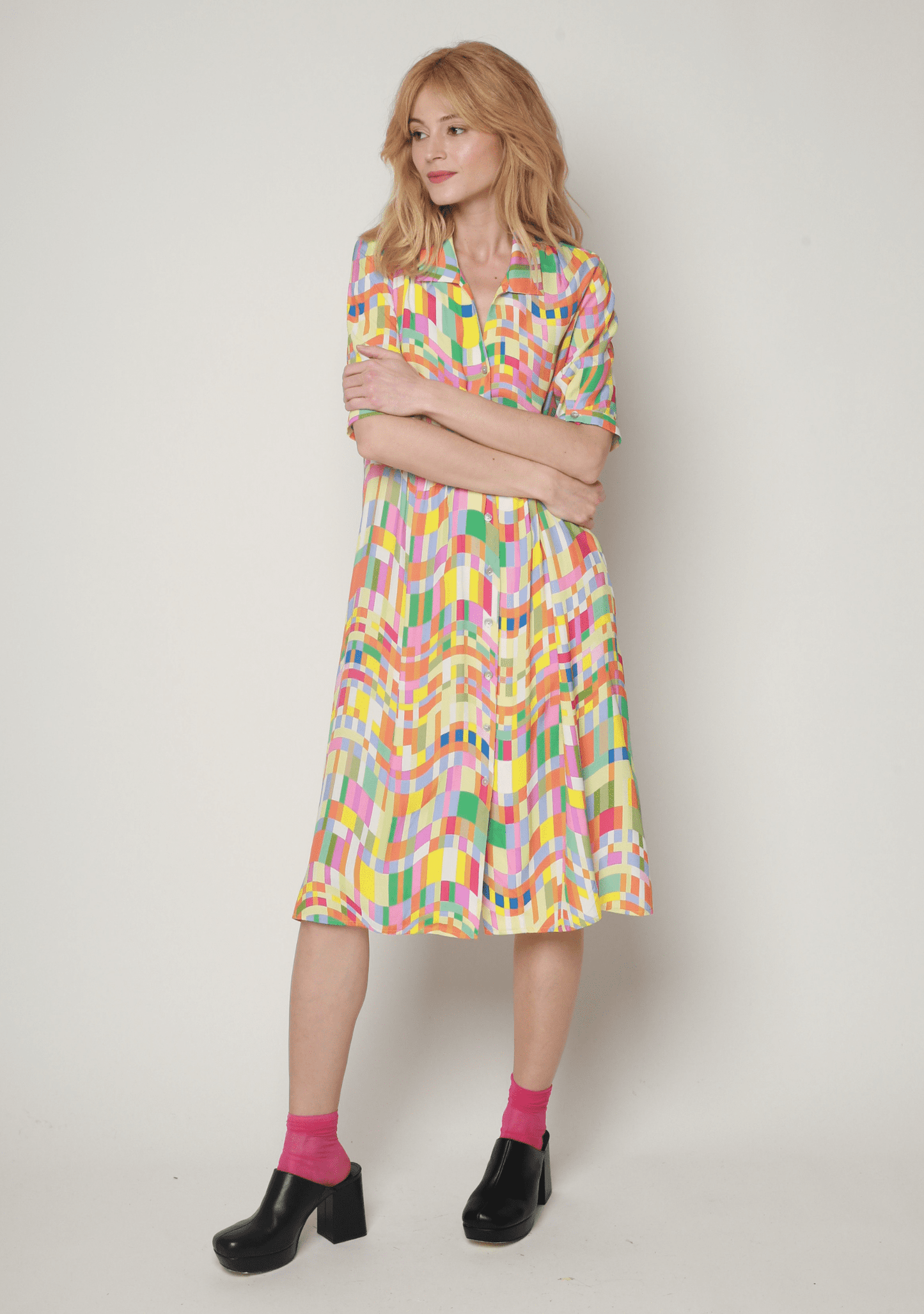ROBE REPOS COLORAMA MULTICOLORE
