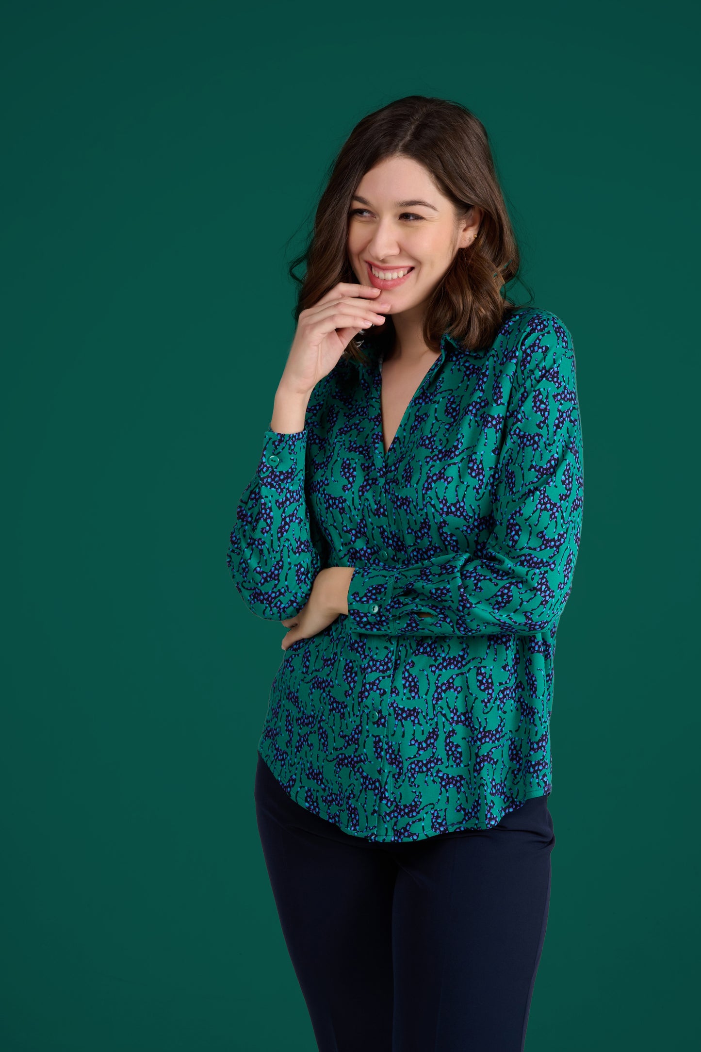 CHEMISE CENTI LEO VERT