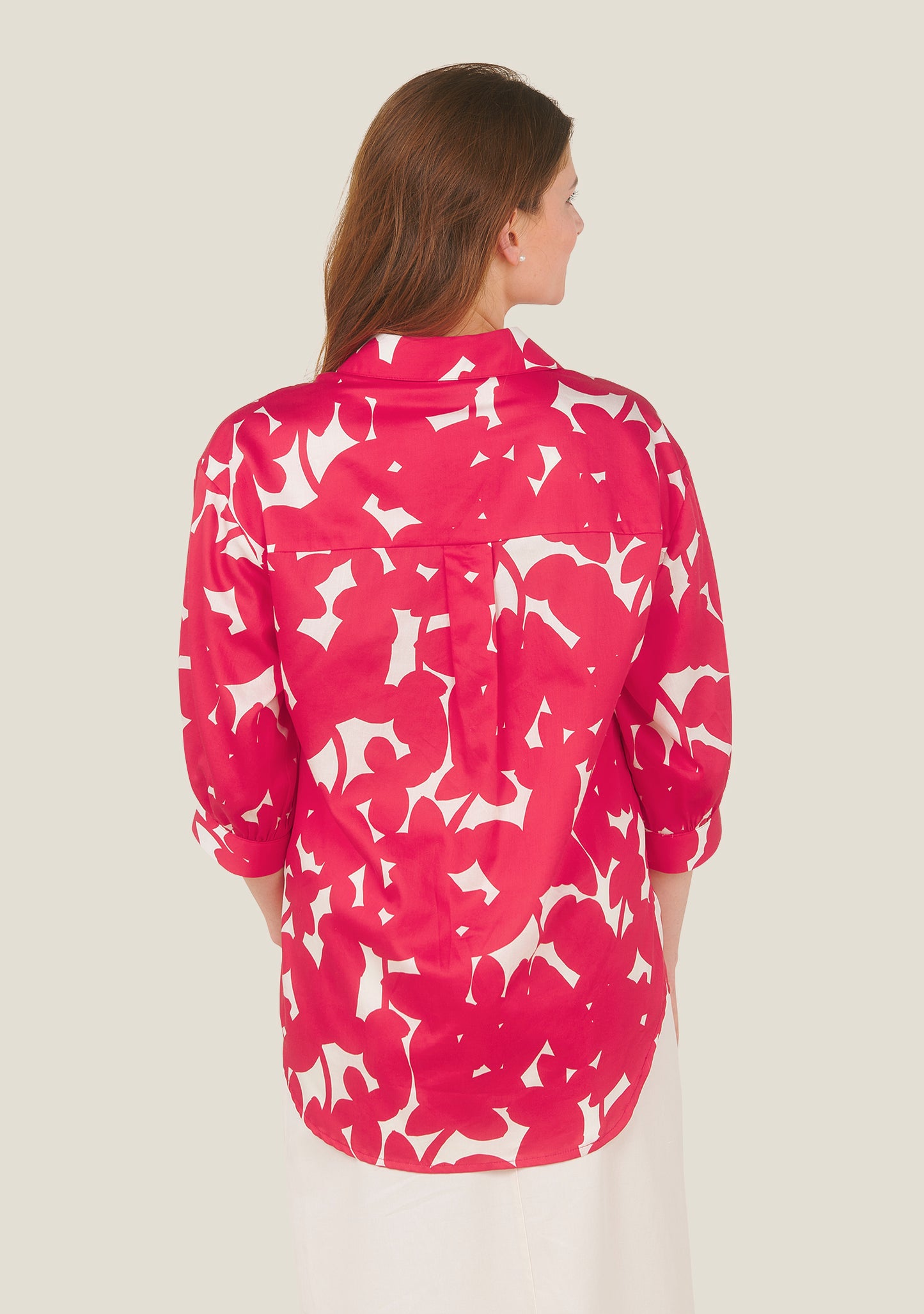 CHEMISIER CHANI OMBRES ROUGE