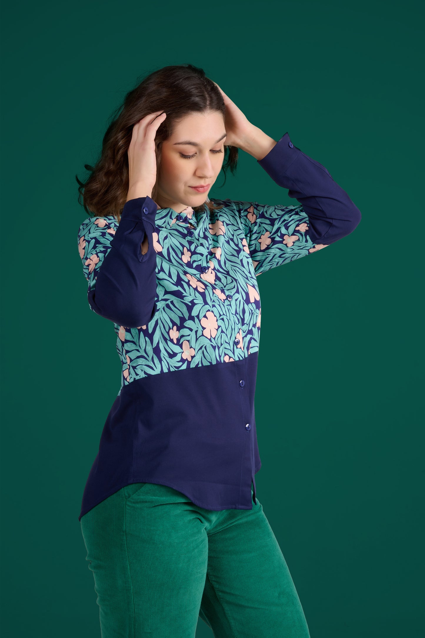 CHEMISE CHEMI JARDIN ROSE