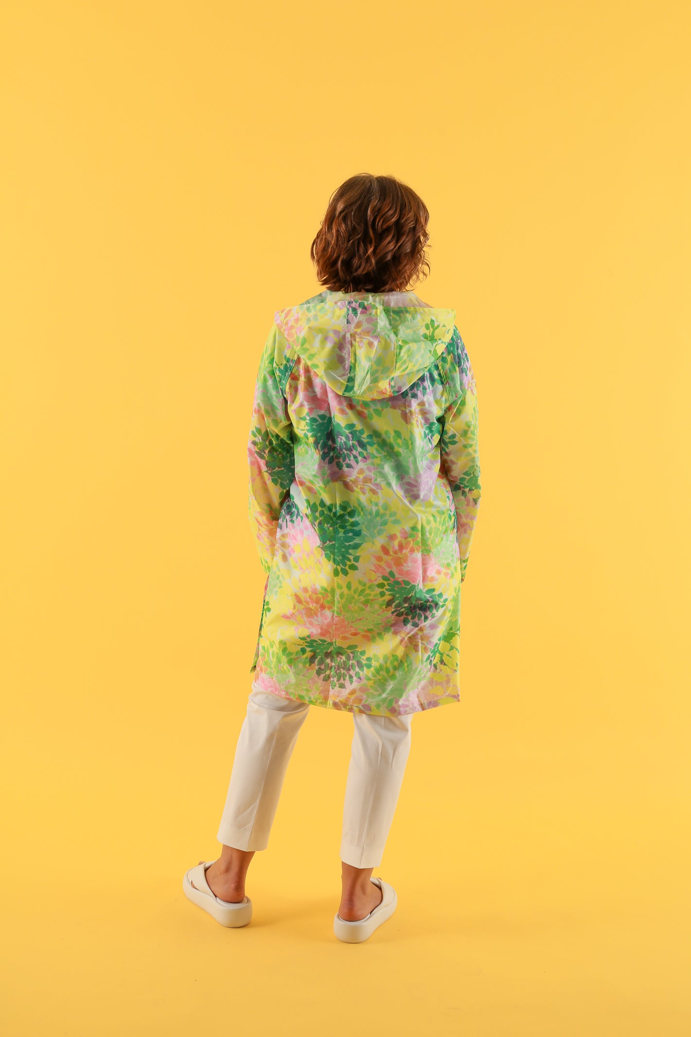 IMPERMÉABLE IMPER FEUILLAGE JAUNE