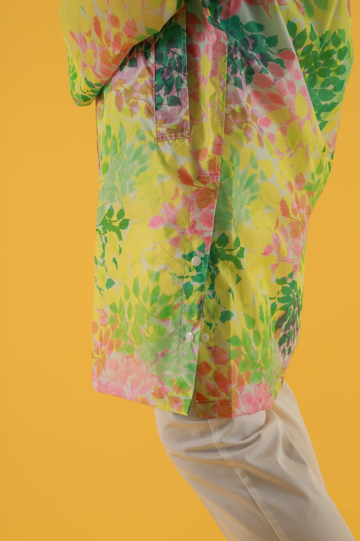 IMPERMÉABLE IMPER FEUILLAGE JAUNE