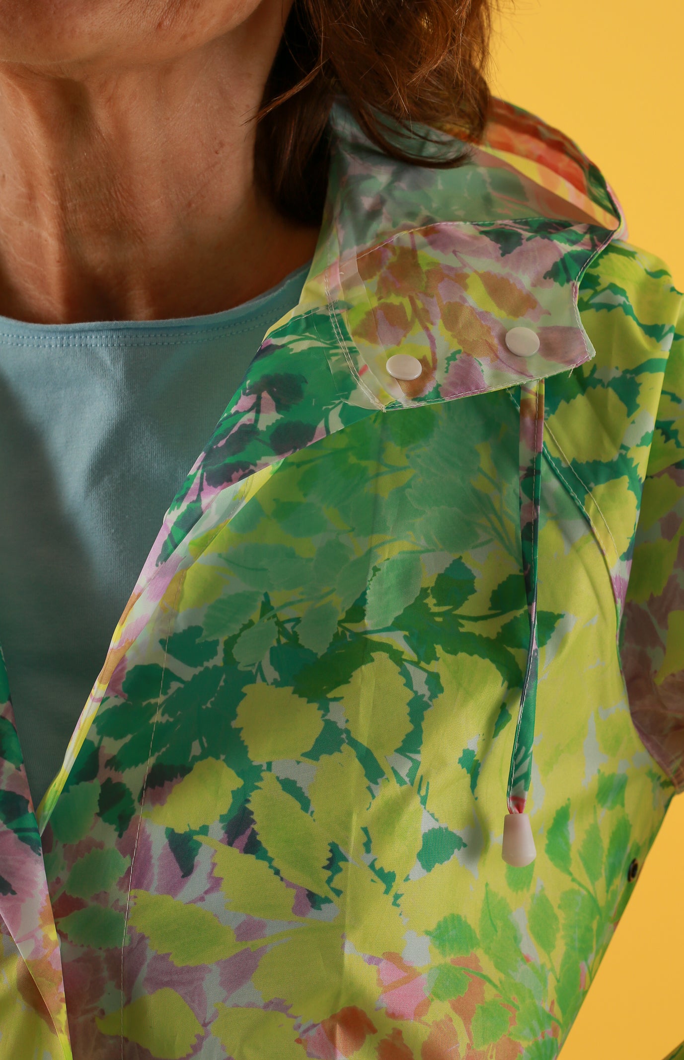 IMPERMÉABLE IMPER FEUILLAGE JAUNE