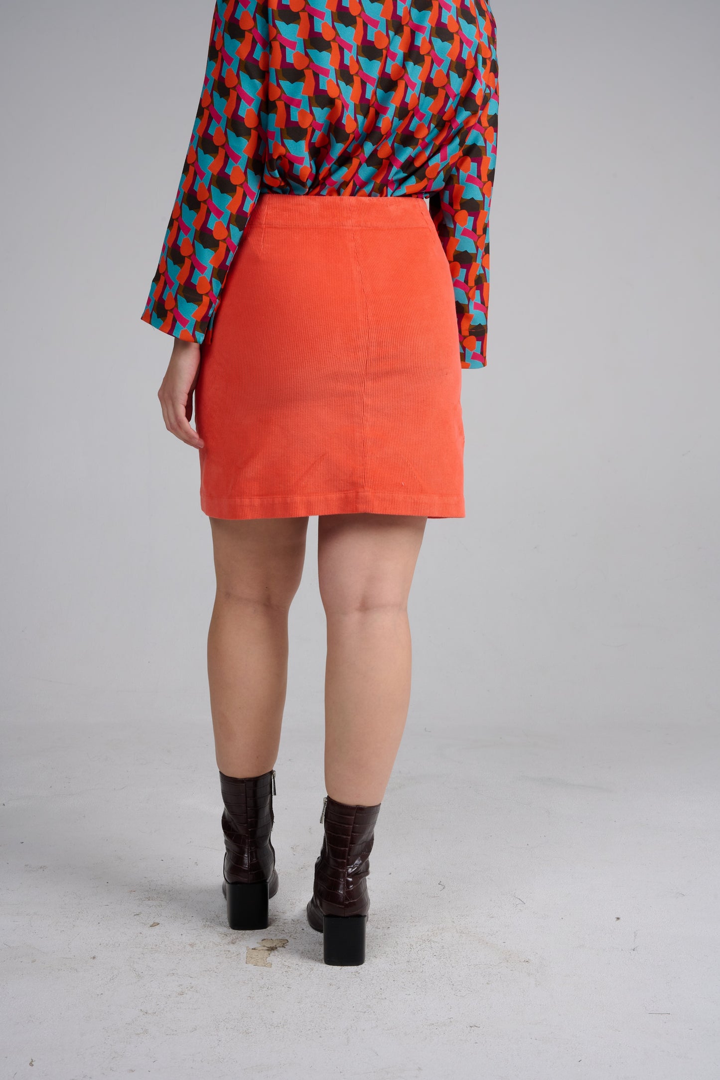 JUPE JESFU UNI ORANGE