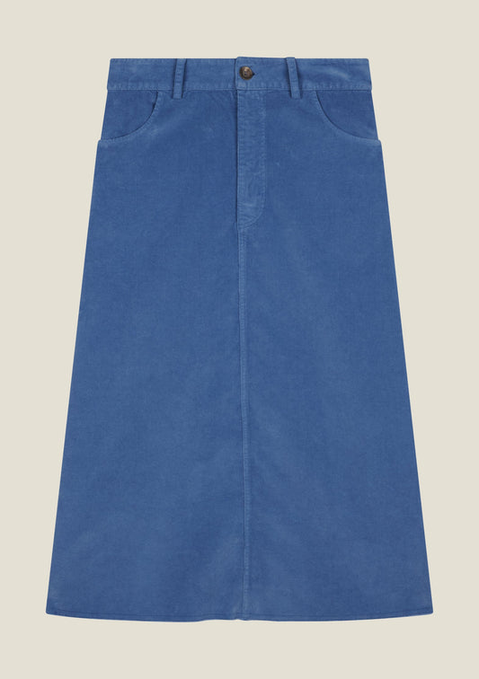 JUPE JOHANE UNI BLEU GRIS