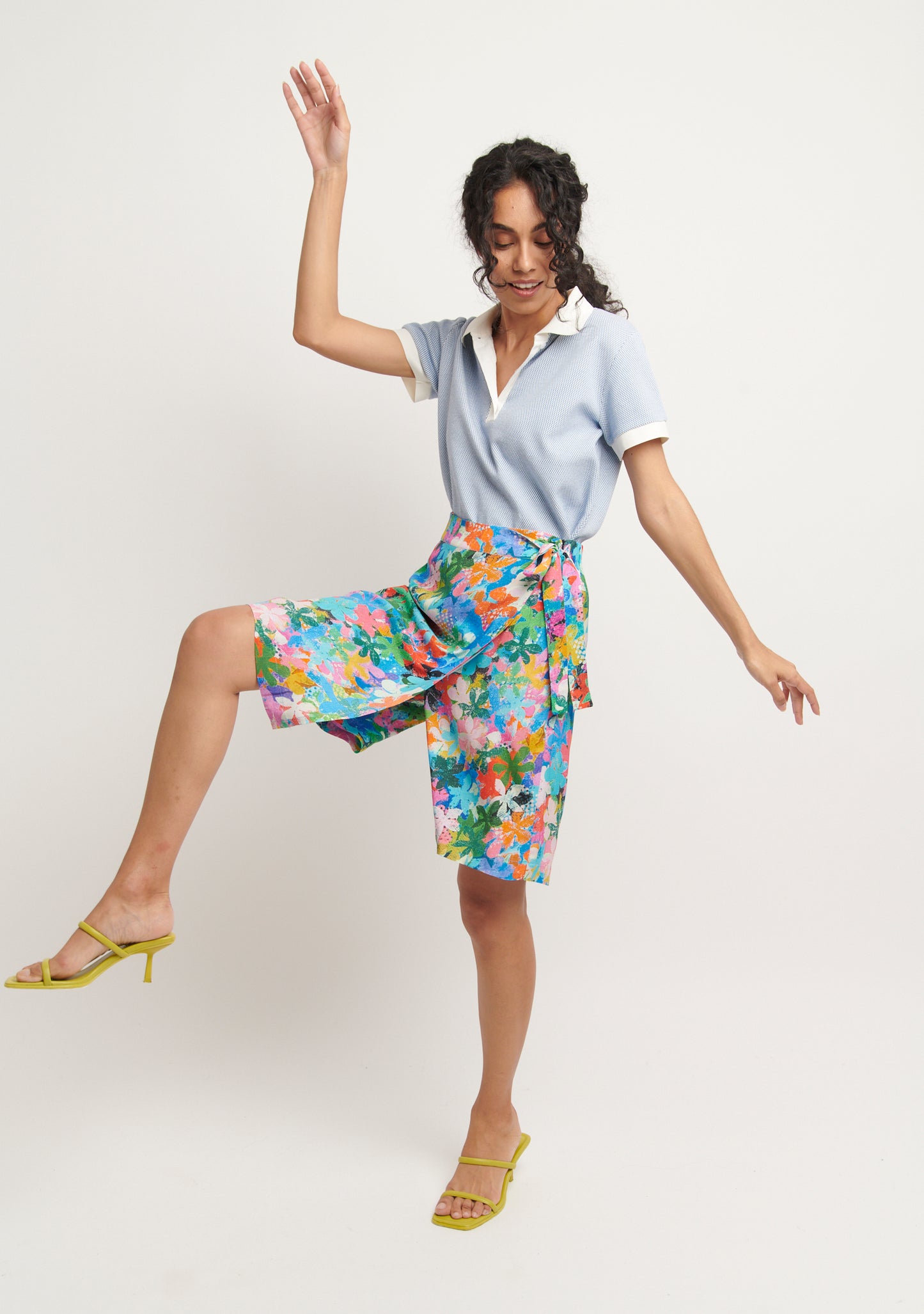 JUPE CULOTTE JUPKU POP MULTICOLORE