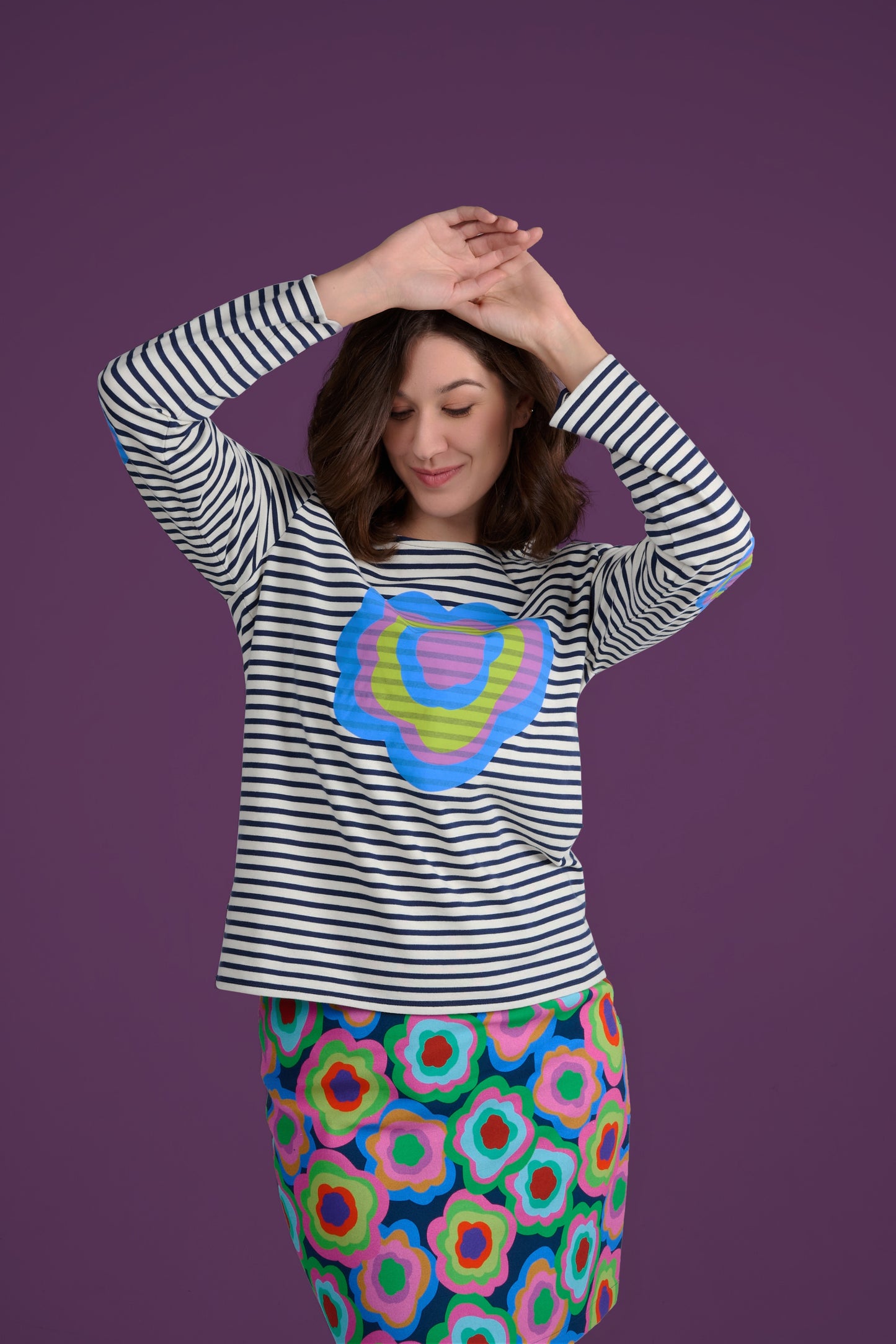 MARINIERE MARIN FLOWERPOWER MULTICOLORE