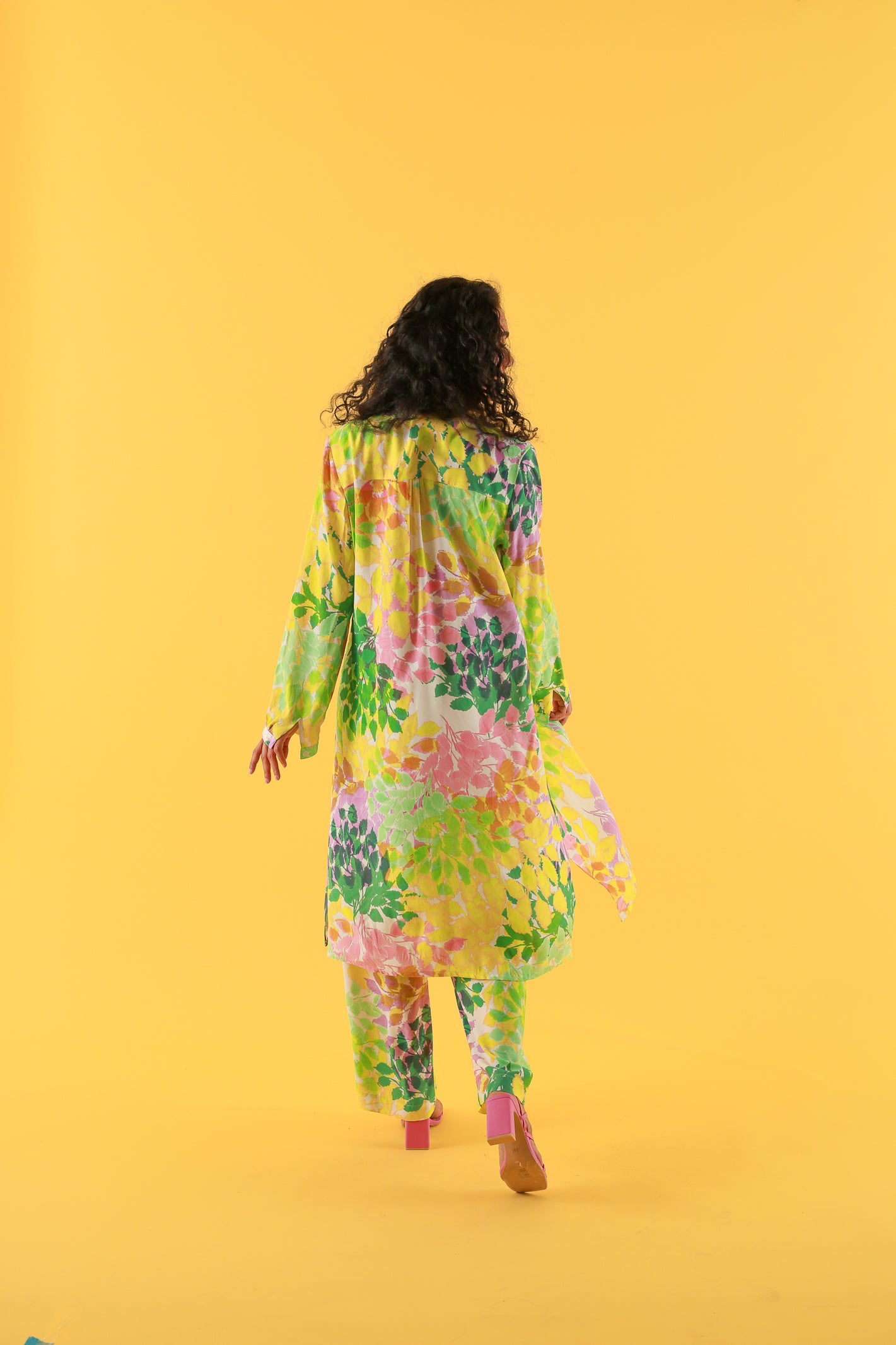 ROBE MITOU FEUILLAGE JAUNE