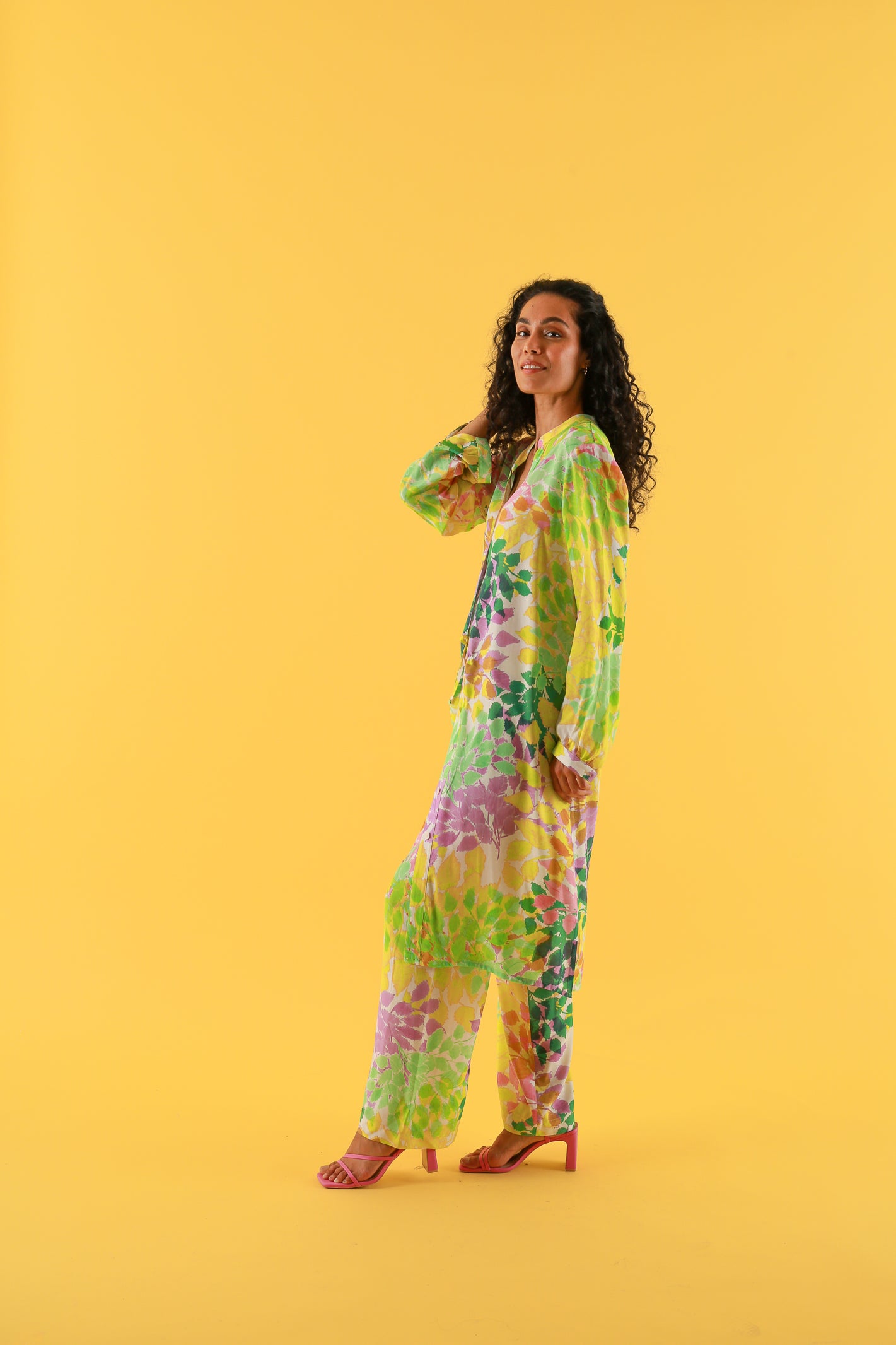 ROBE MITOU FEUILLAGE JAUNE