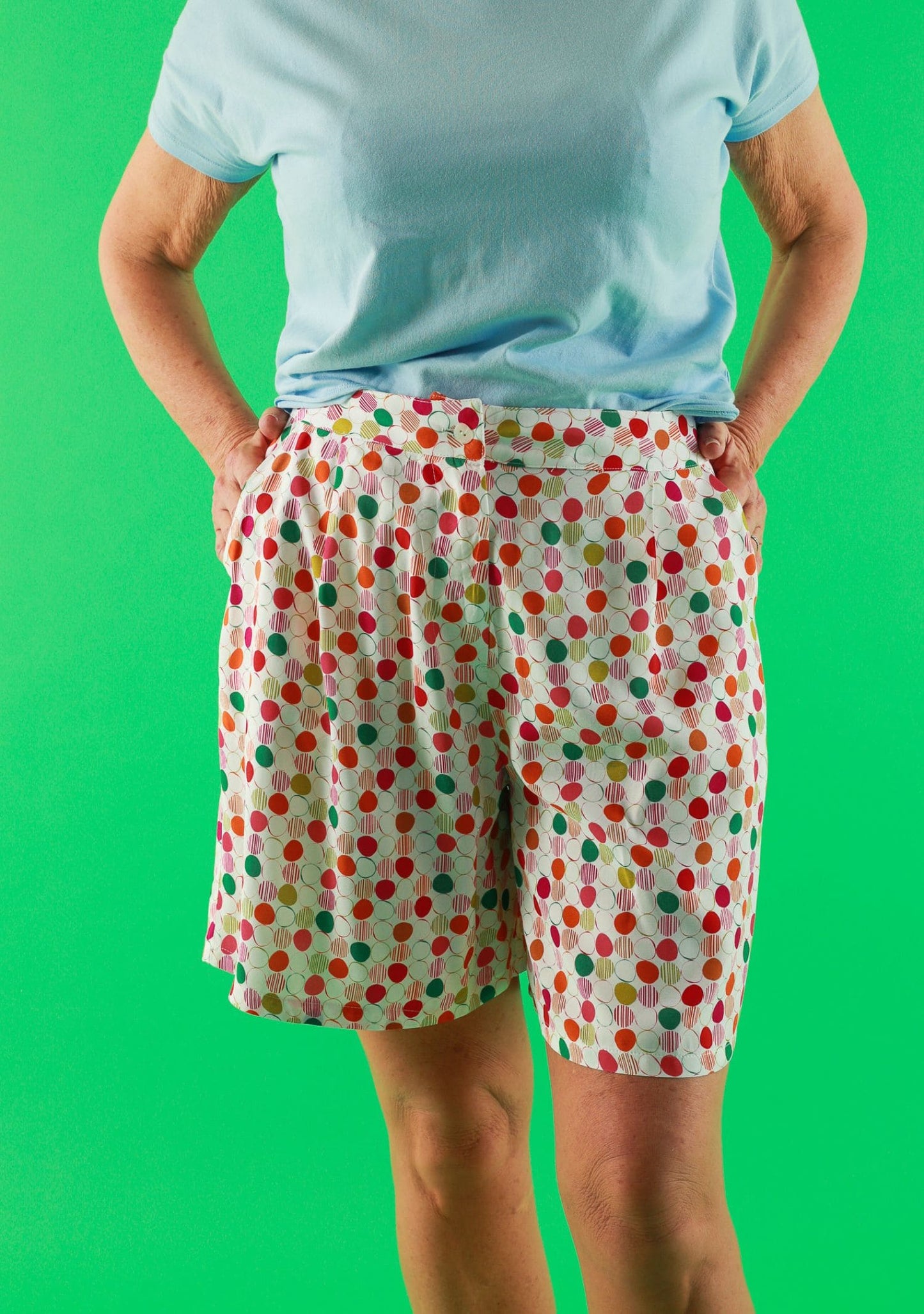 SHORT CHENETTE ROND ROUGE