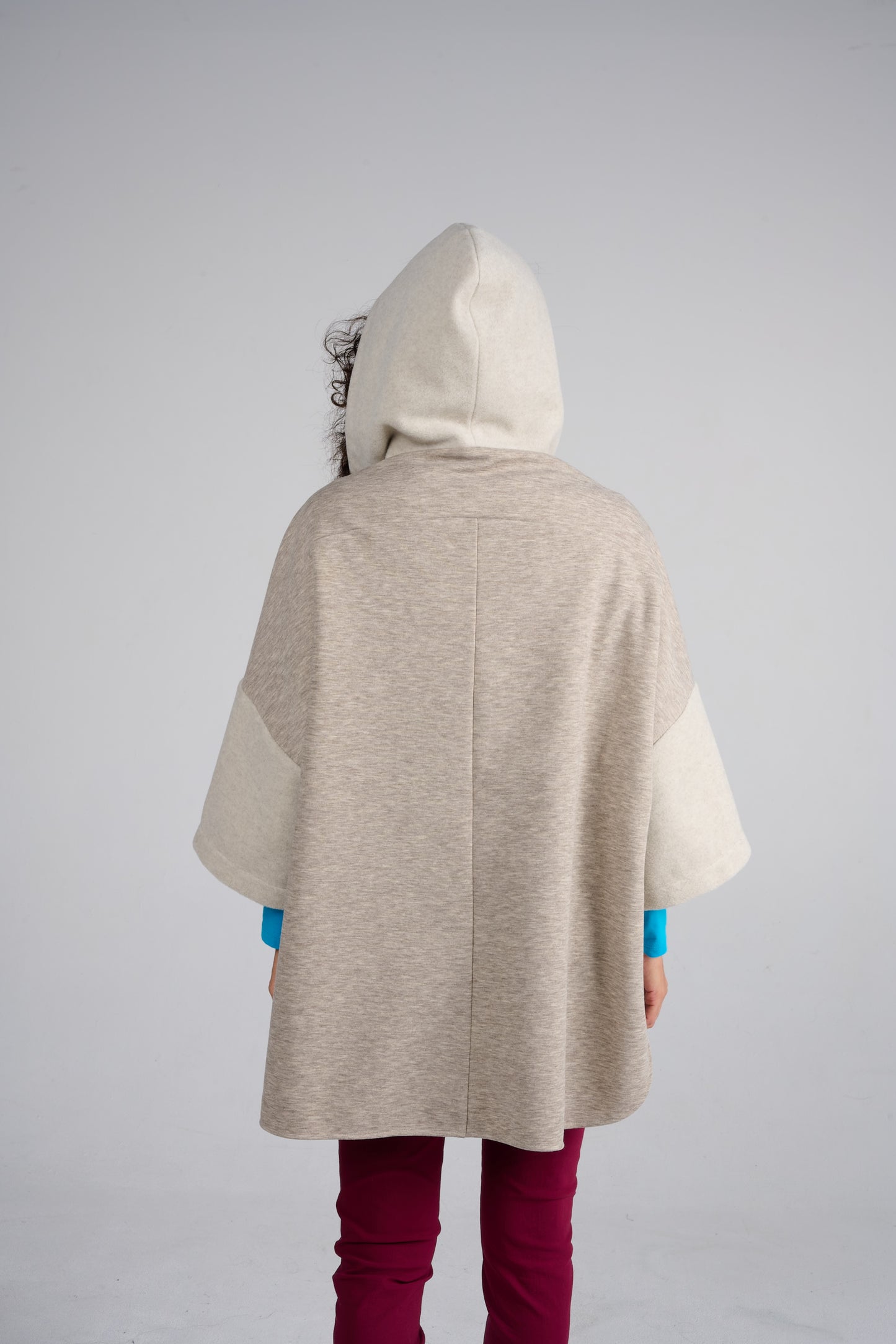 MANTEAU MONCHO UNI ECRU