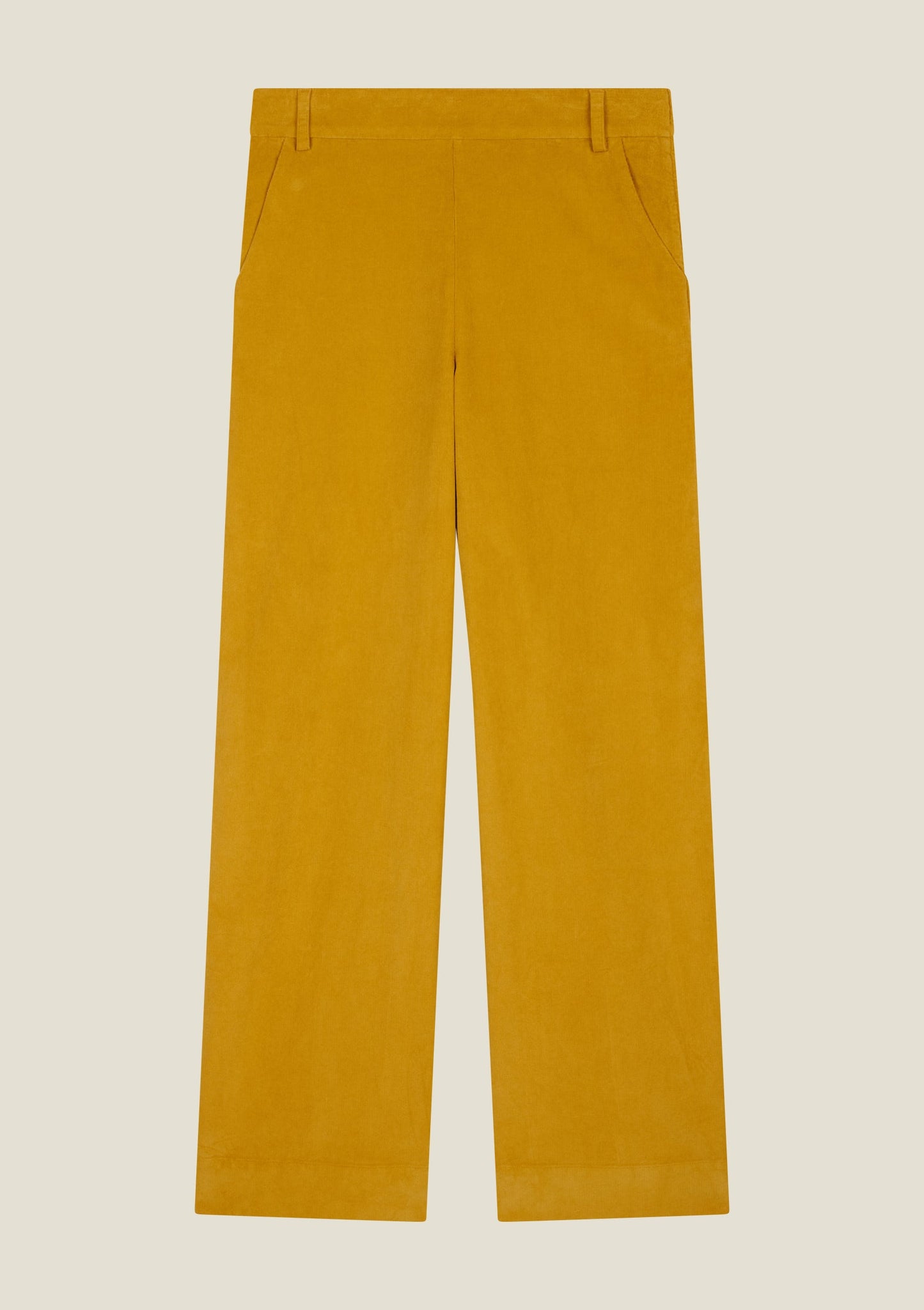 PANTALON PAULINE UNI MOUTARDE