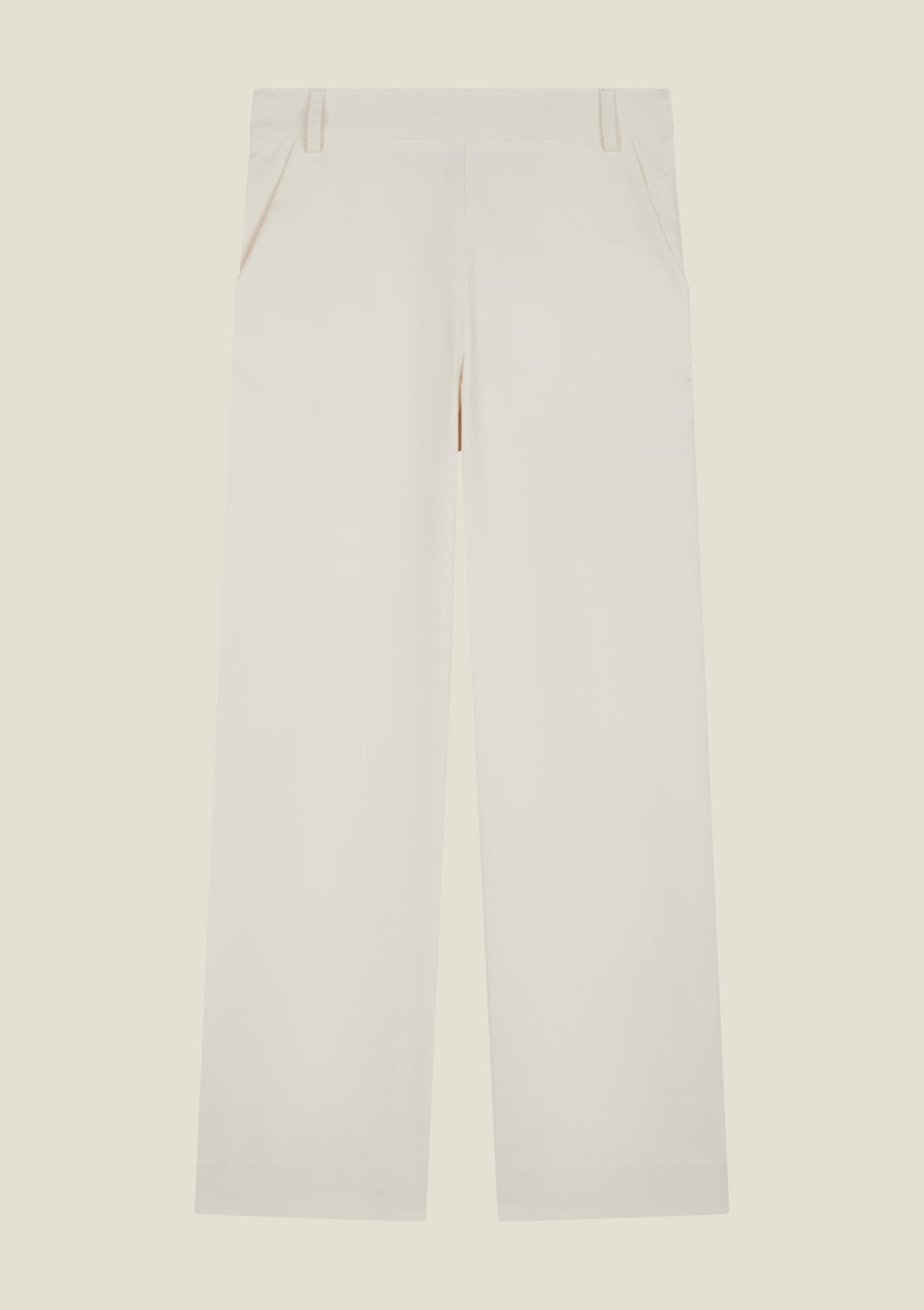 PANTALON PAULINE UNI ECRU