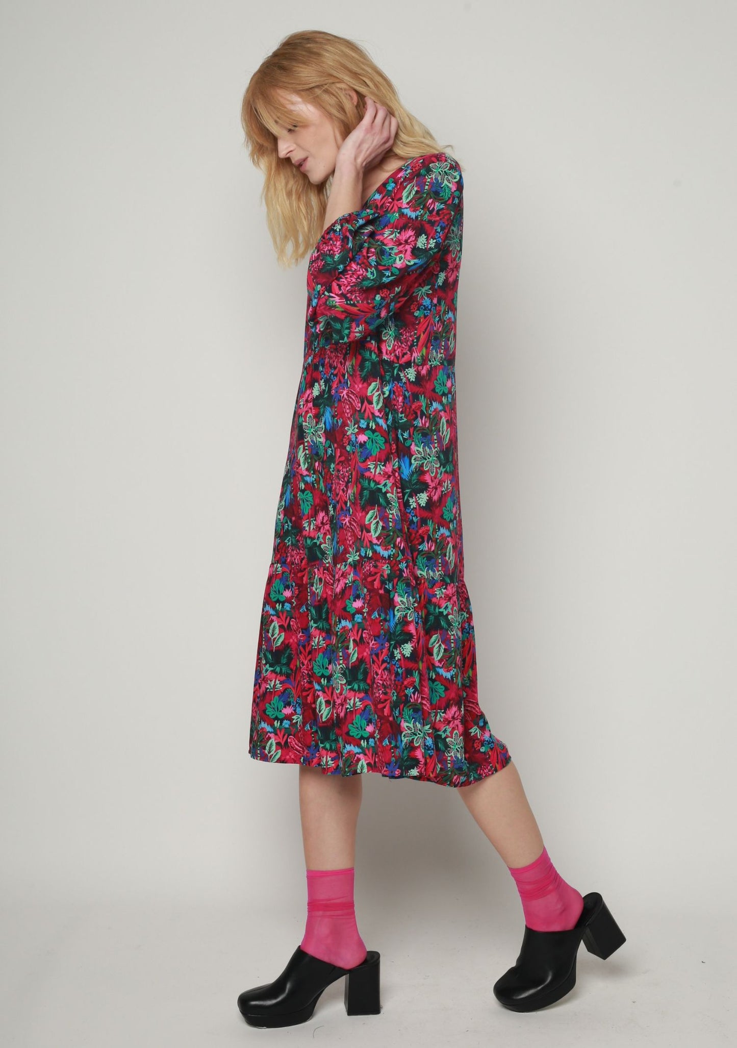 ROBE RACOR FLUORESCENT ROSE