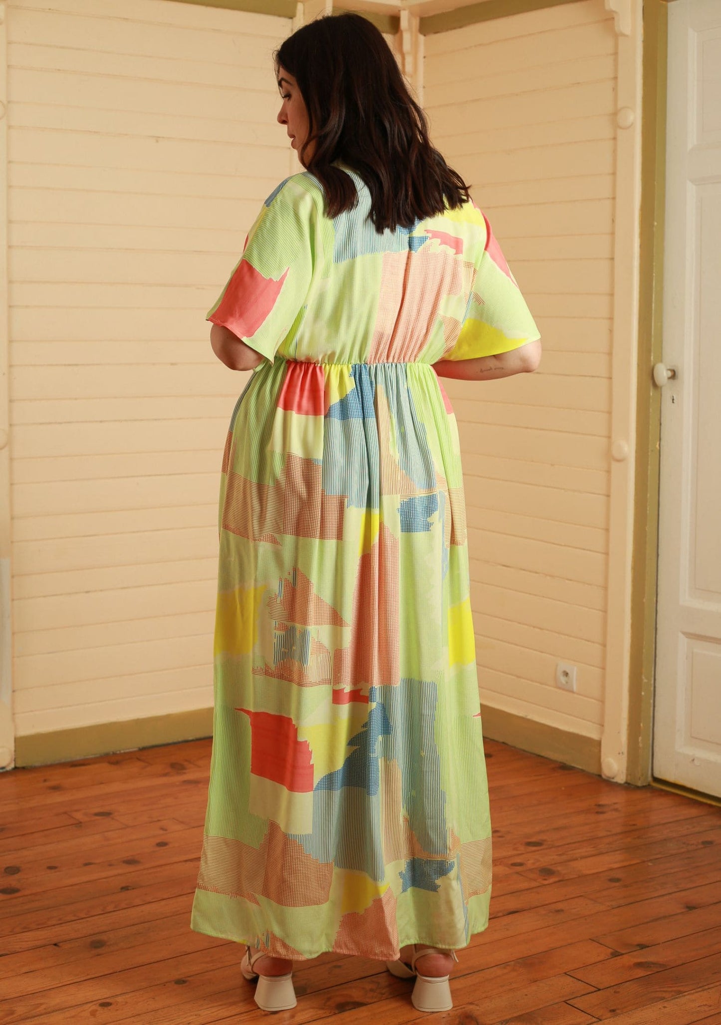ROBE RAIDA PAPIER JAUNE