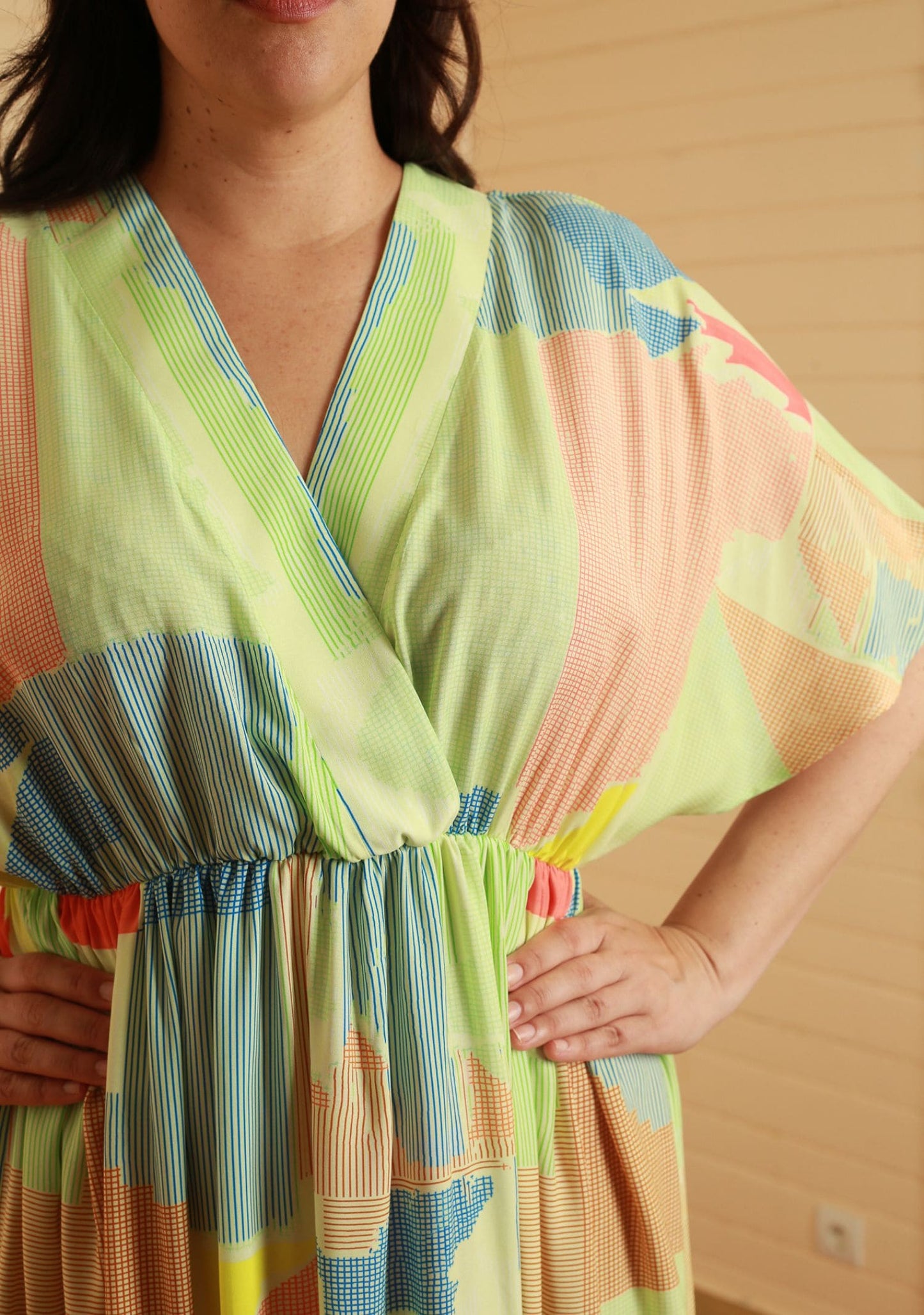 ROBE RAIDA PAPIER JAUNE