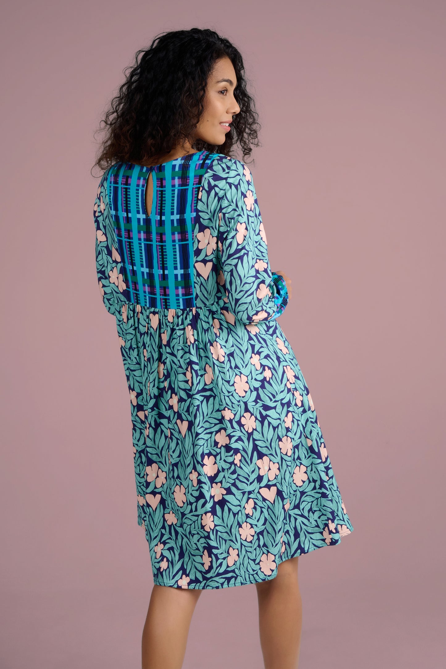 ROBE REINE JARDIN ROSE
