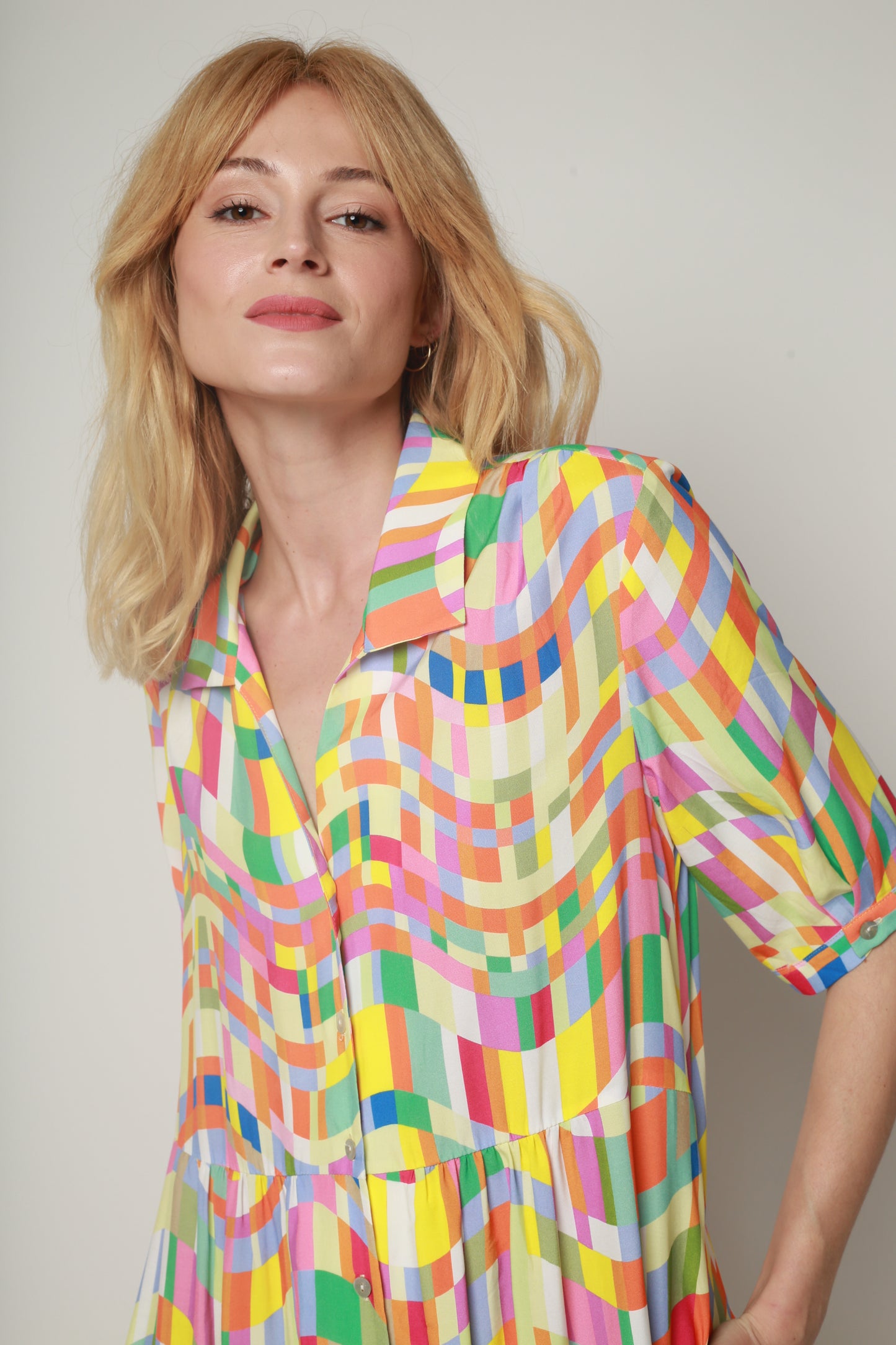 ROBE REPOS COLORAMA MULTICOLORE