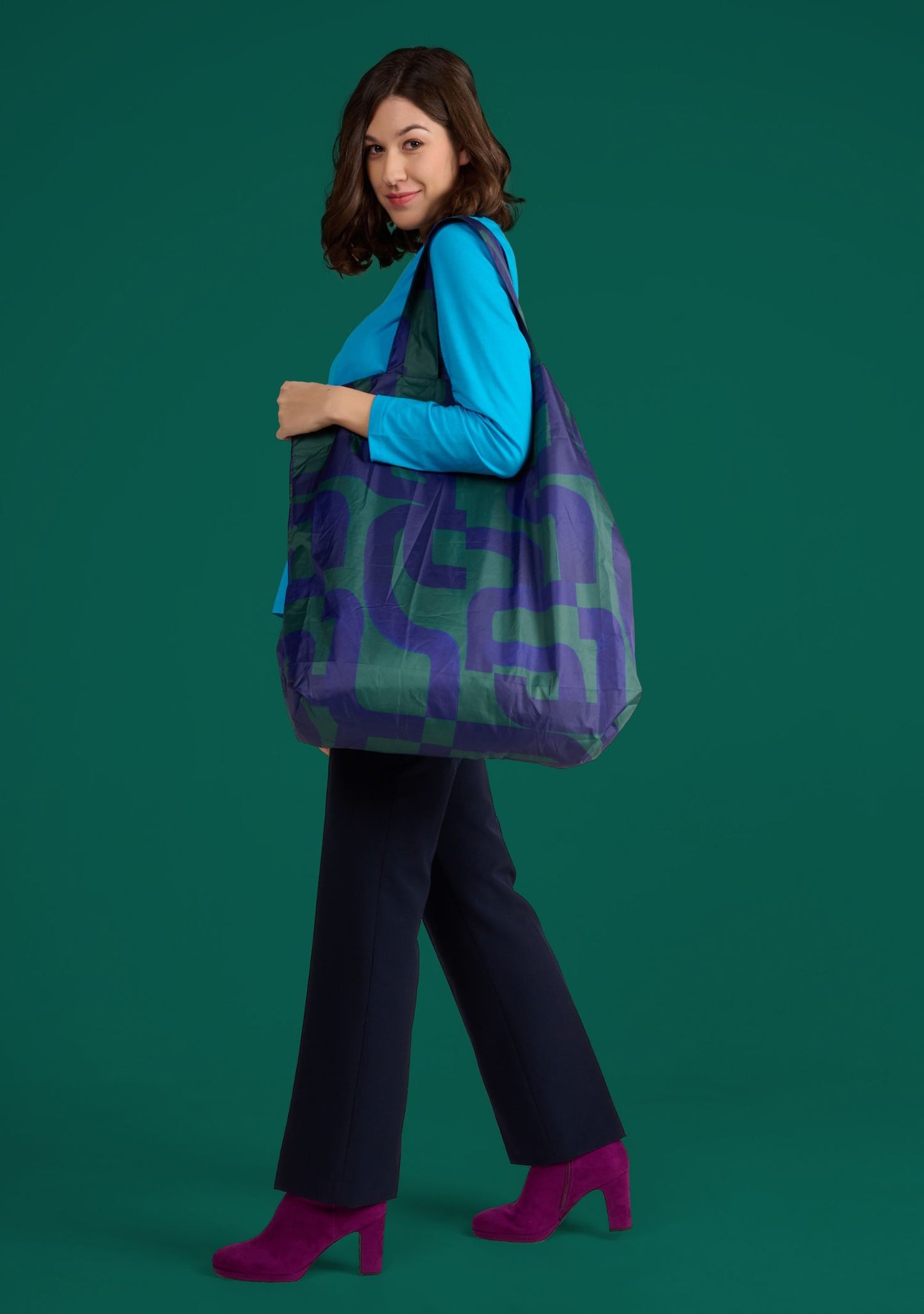 SAC TOTI CALIGRAPHIE VERT