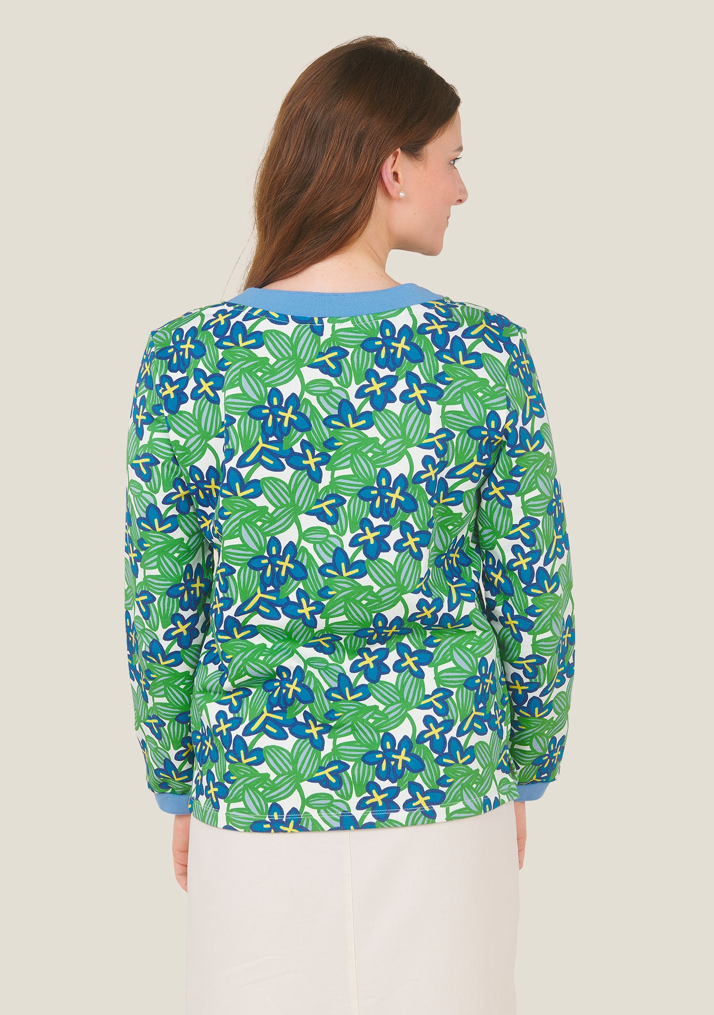 SWEAT SALSA BOSQUET VERT ET BLEU