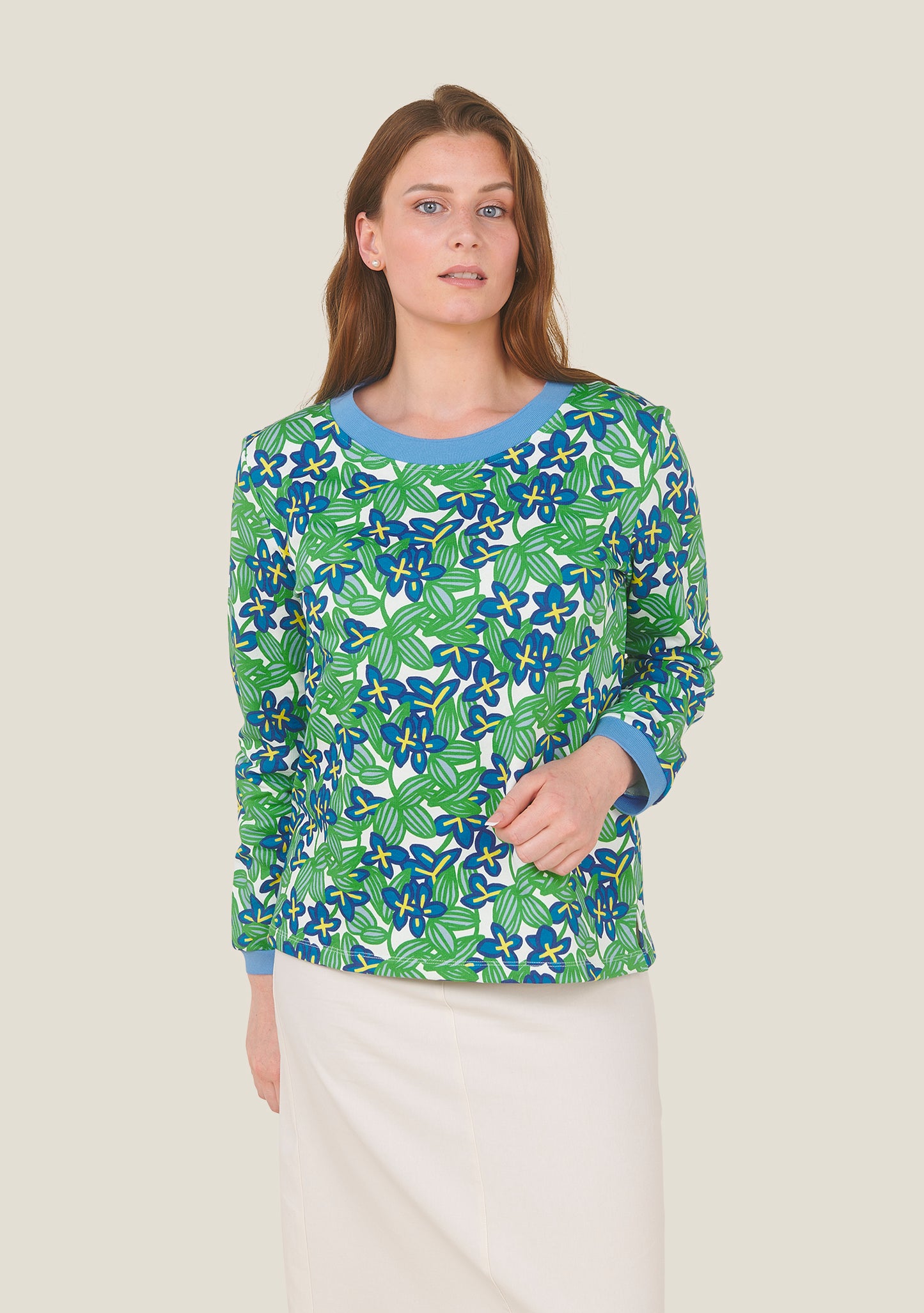 SWEAT SALSA BOSQUET VERT ET BLEU