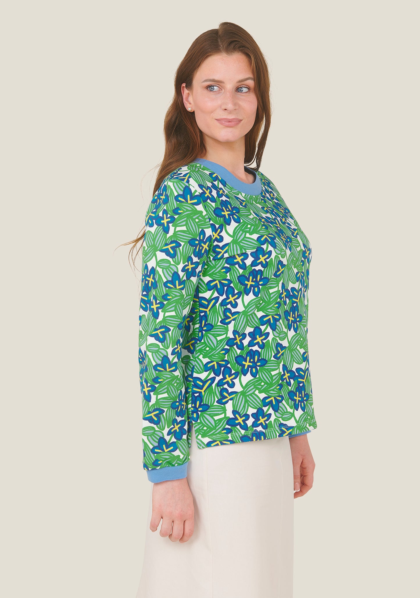 SWEAT SALSA BOSQUET VERT ET BLEU