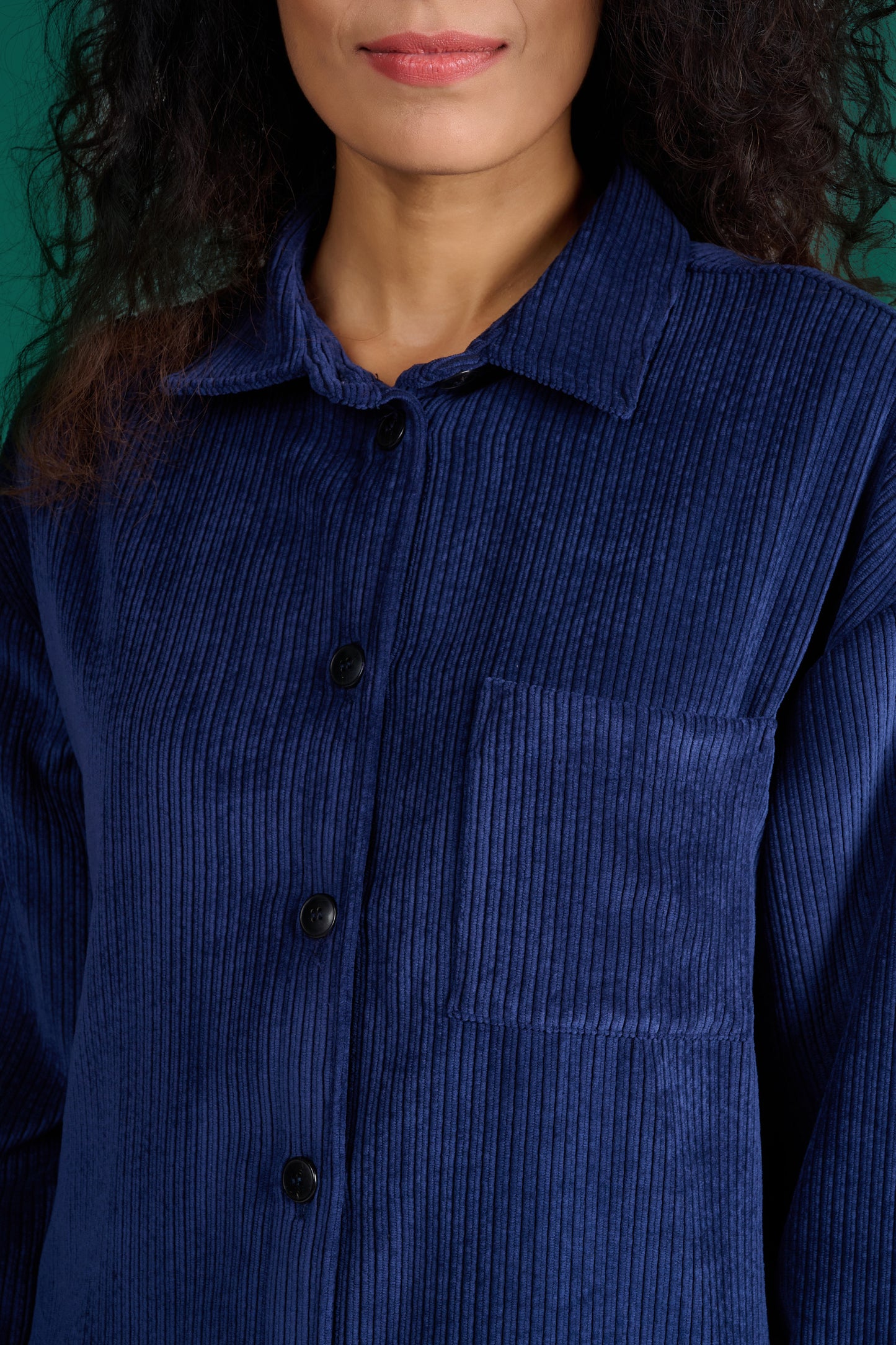 SUR CHEMISE SIMON VELOURS MARINE