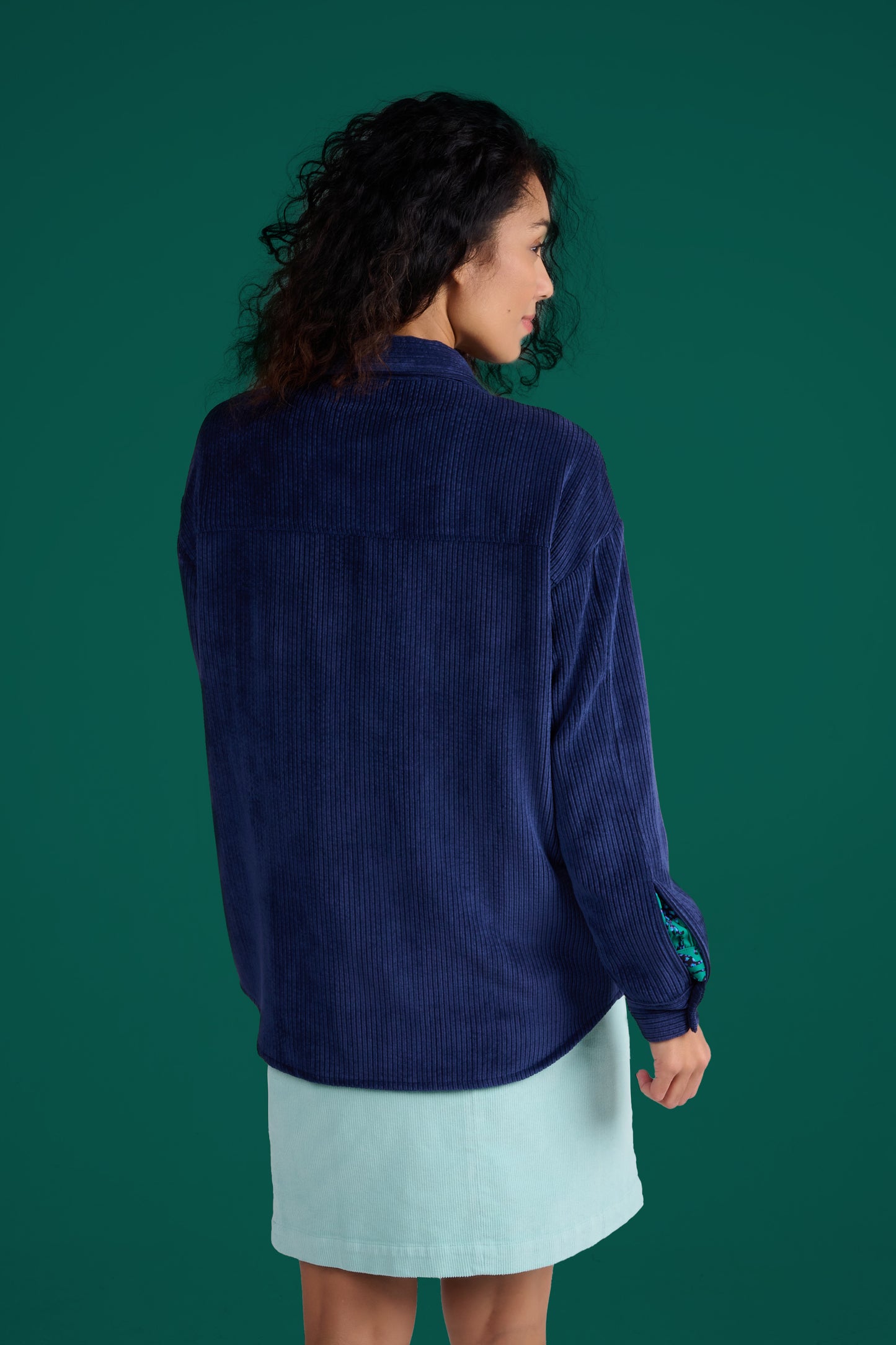 SUR CHEMISE SIMON VELOURS MARINE