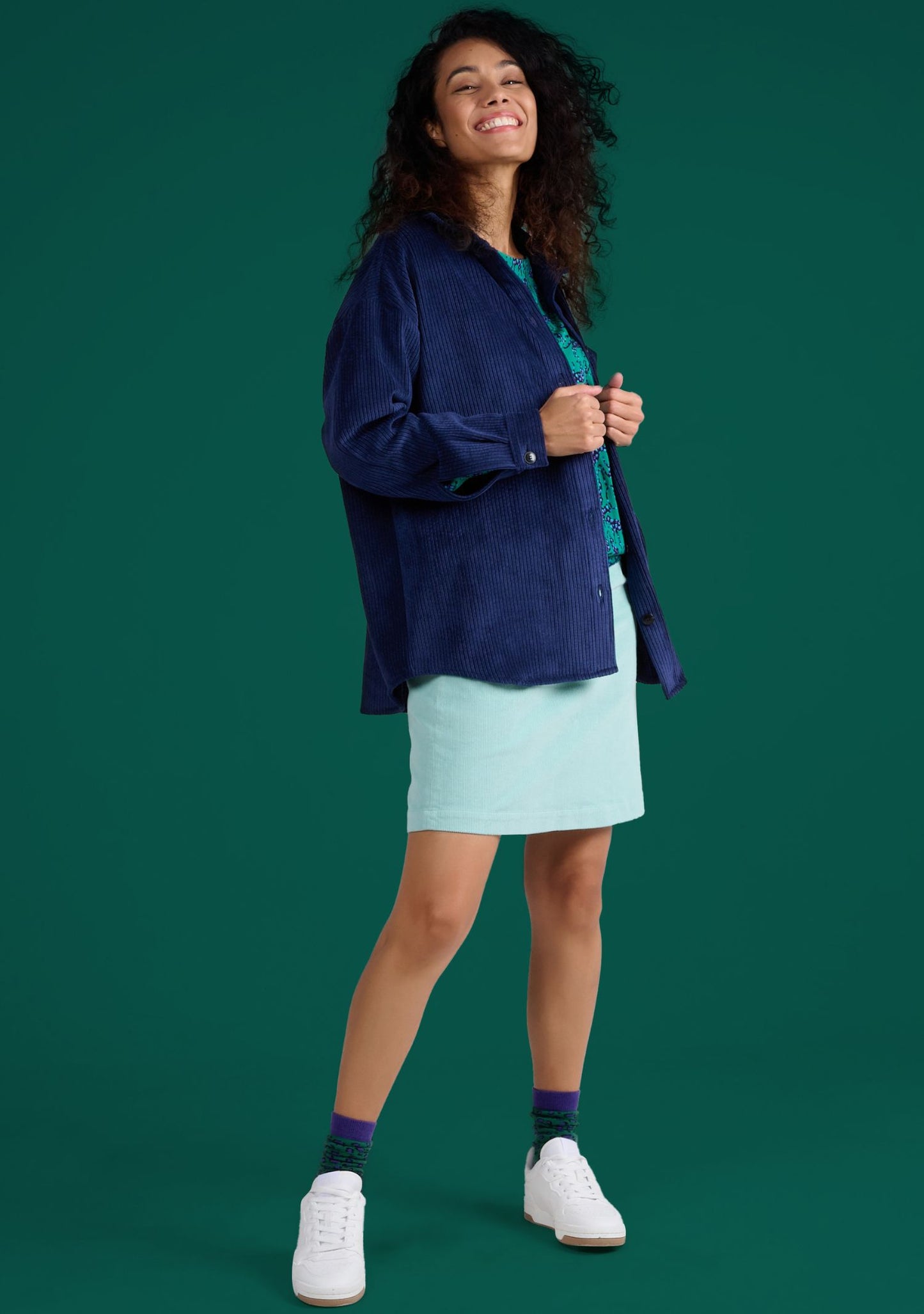 SUR CHEMISE SIMON VELOURS MARINE