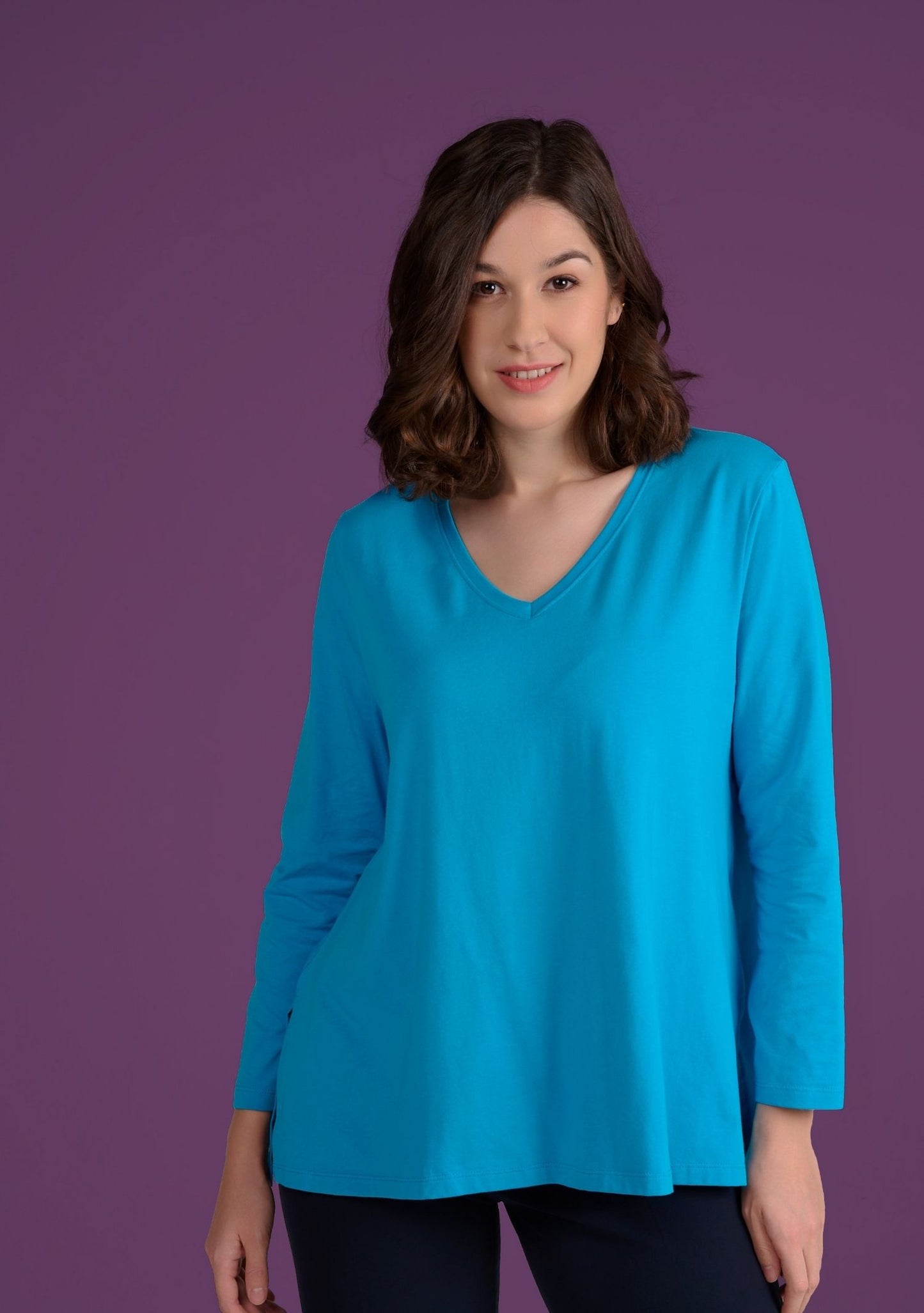 TEE SHIRT TERANE UNI TURQUOISE