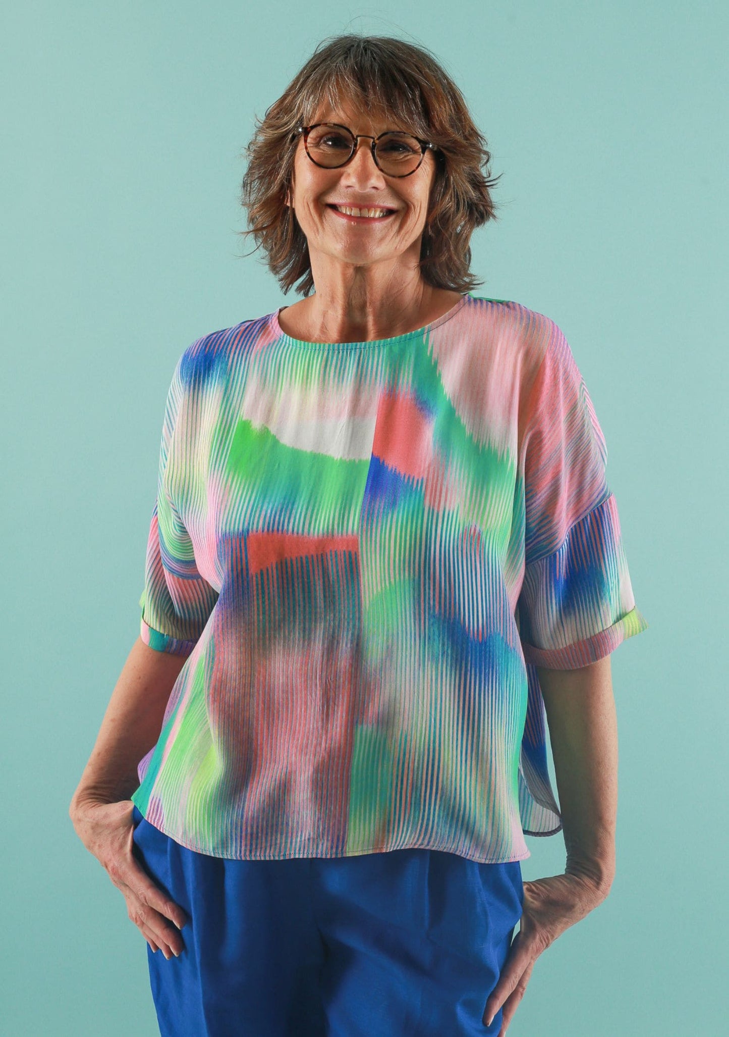 BLOUSE TELMA MAGNETIK BLEU