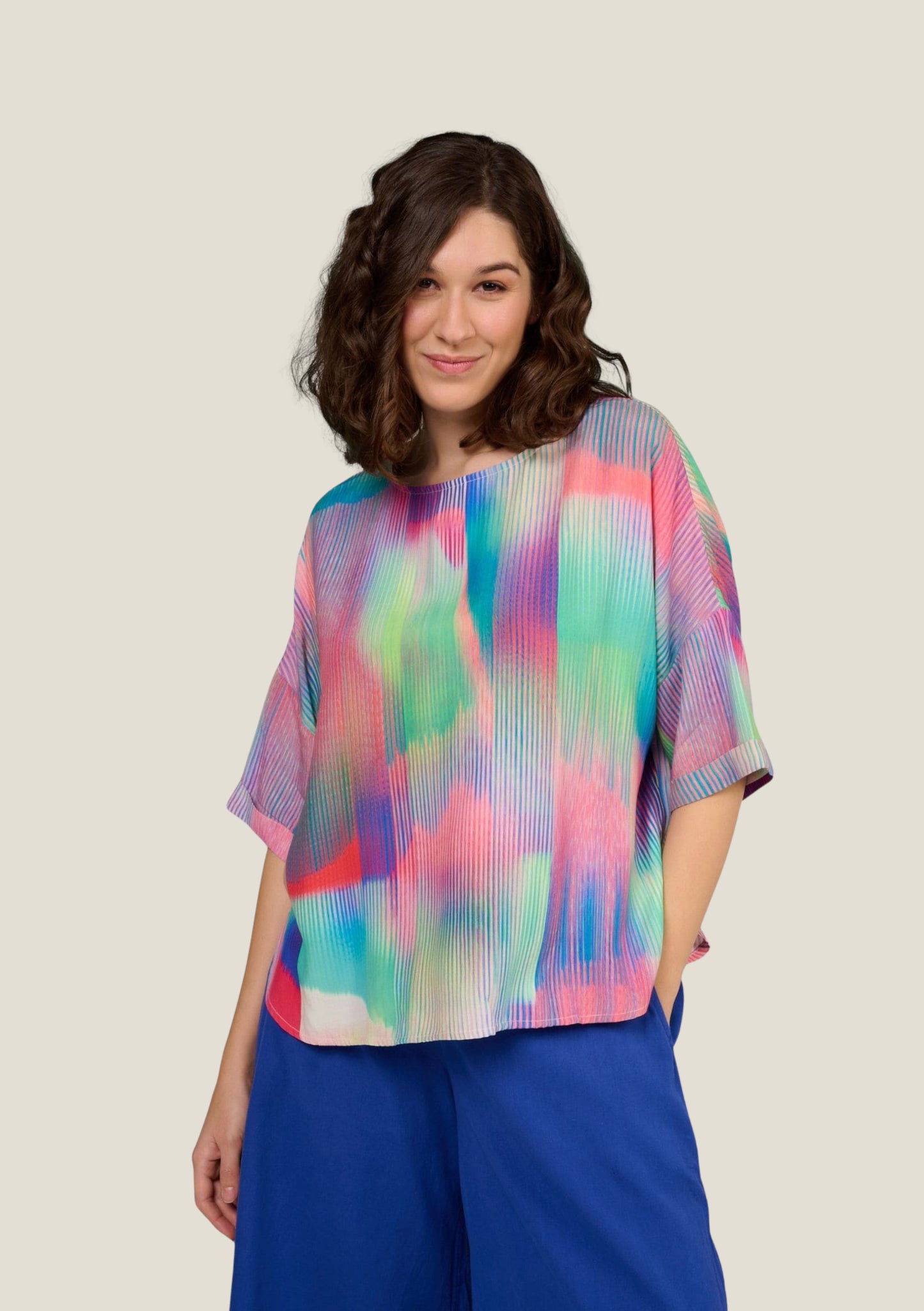 BLOUSE TELMA MAGNETIK BLEU