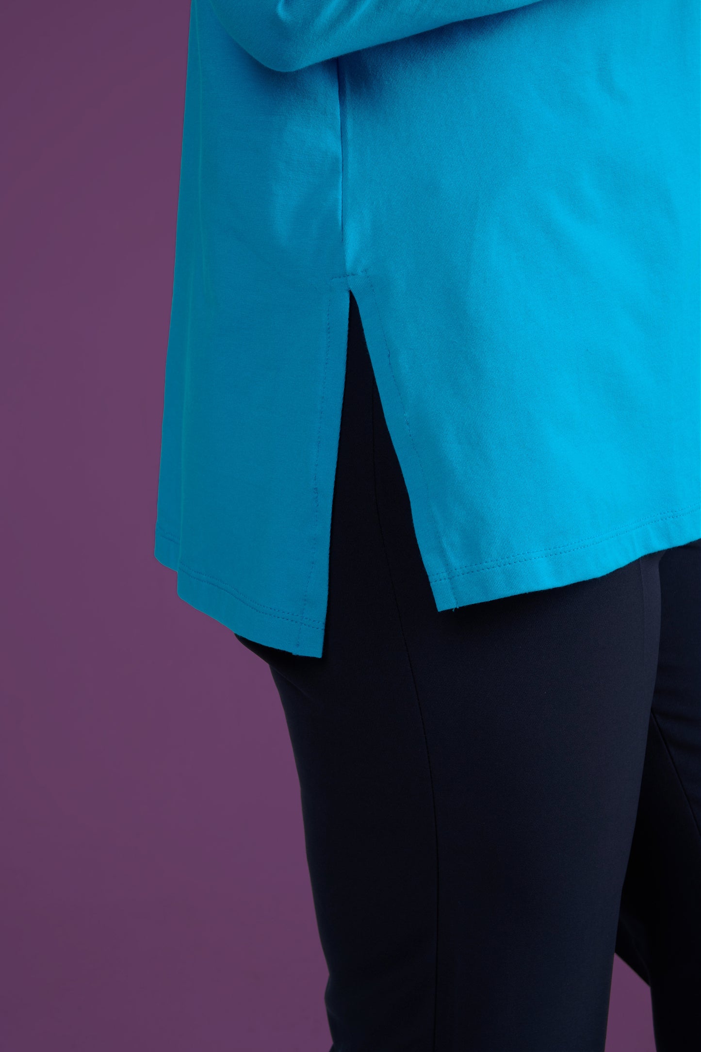 TEE SHIRT TERANE UNI TURQUOISE
