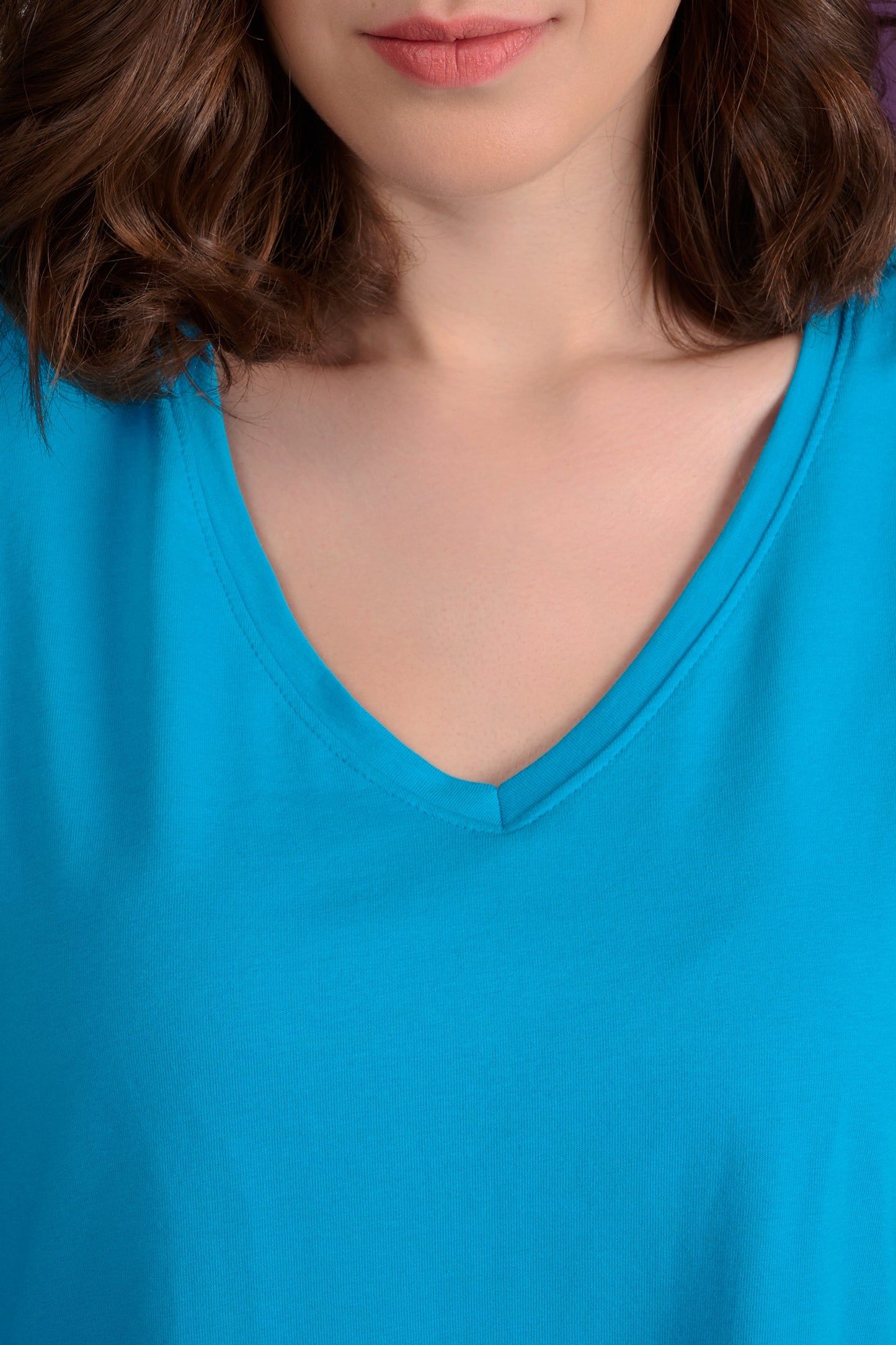 TEE SHIRT TERANE UNI TURQUOISE