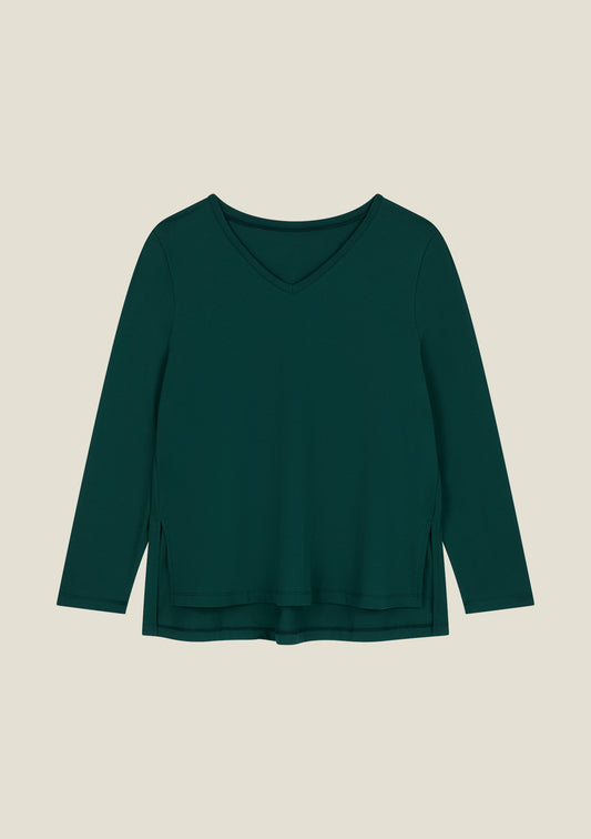 TEE-SHIRT TERANI UNI VERT FONCE