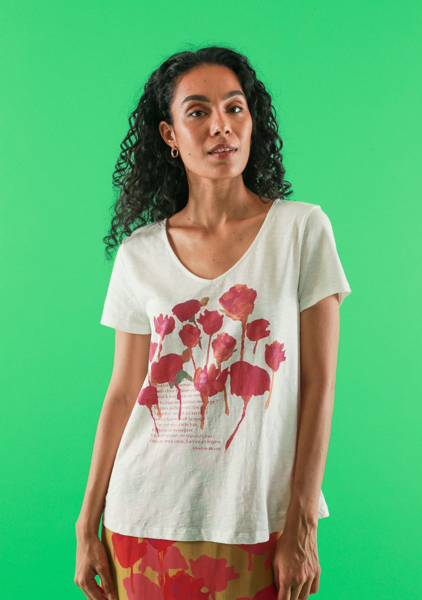 TEE SHIRT TOCHE JOUR D'ÉTÉ ECRU