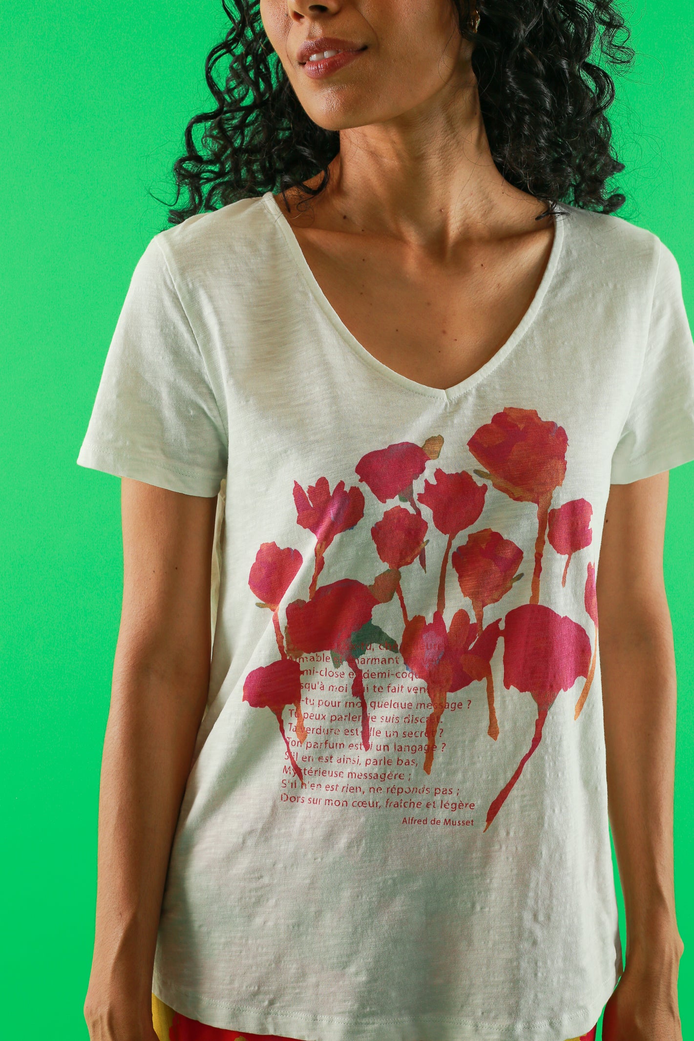 TEE SHIRT TOCHE JOUR D'ÉTÉ ECRU