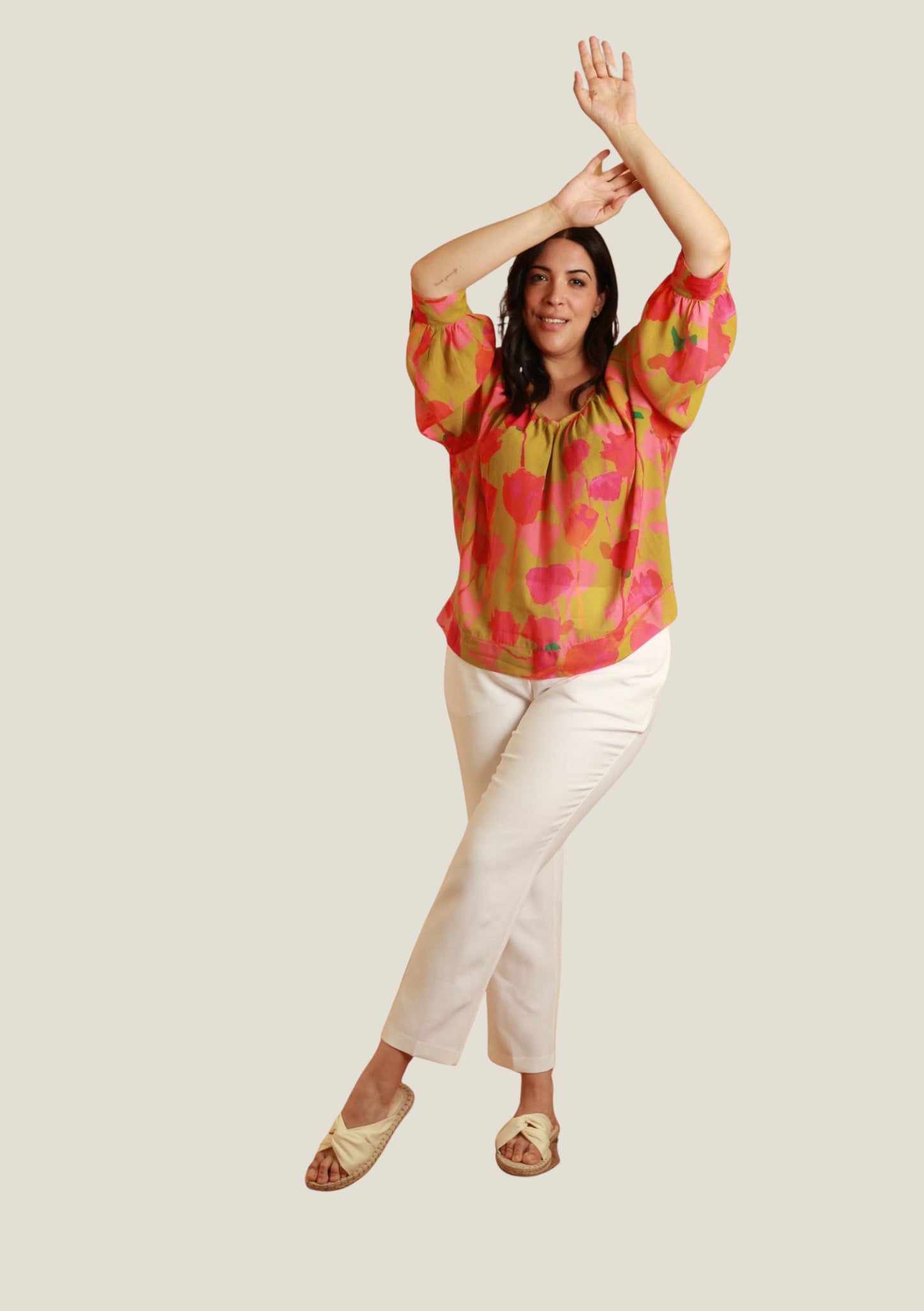 BLOUSE TONCE JOUR D'ÉTÉ ROSE
