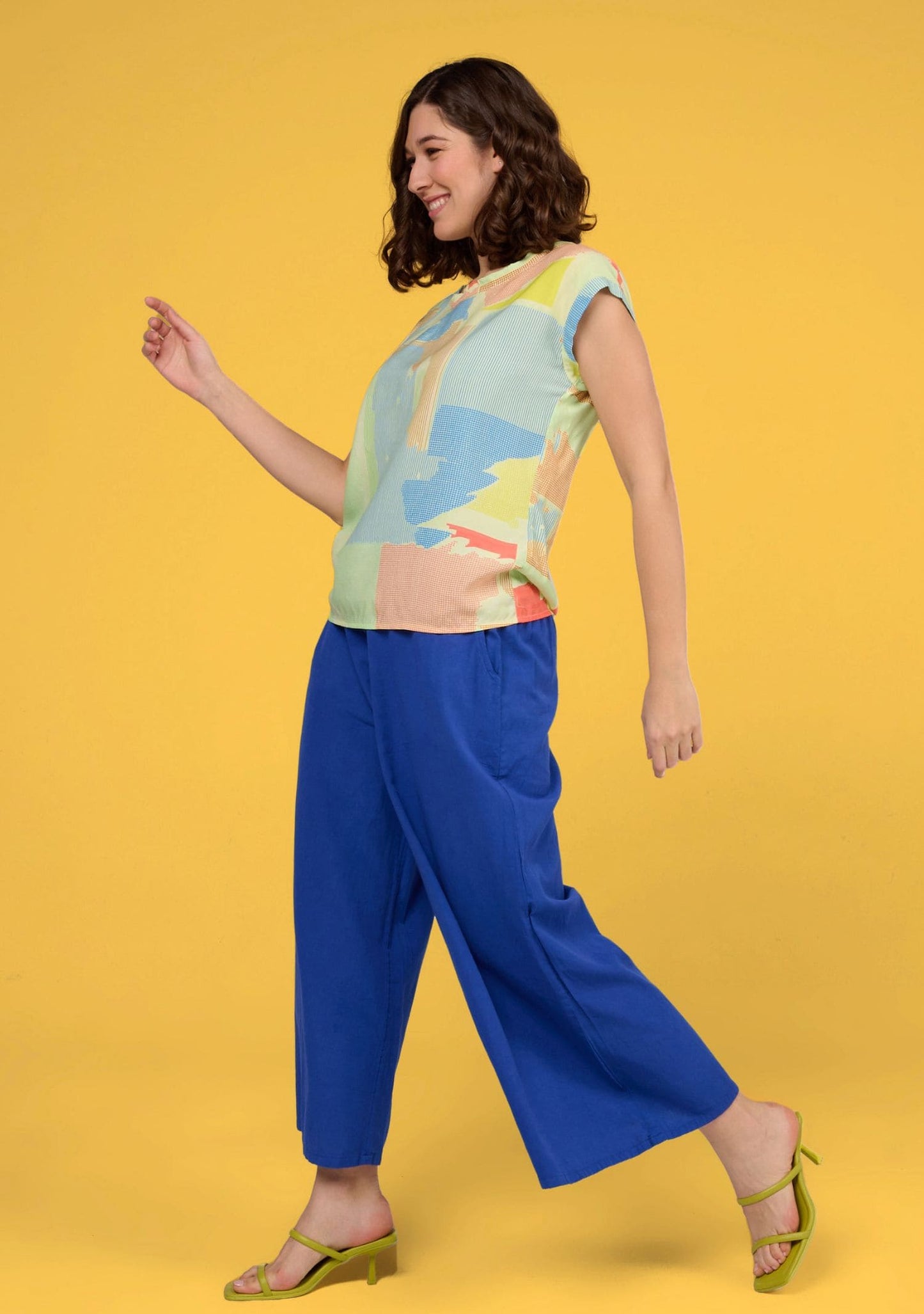 BLOUSE TOPSA PAPIER JAUNE