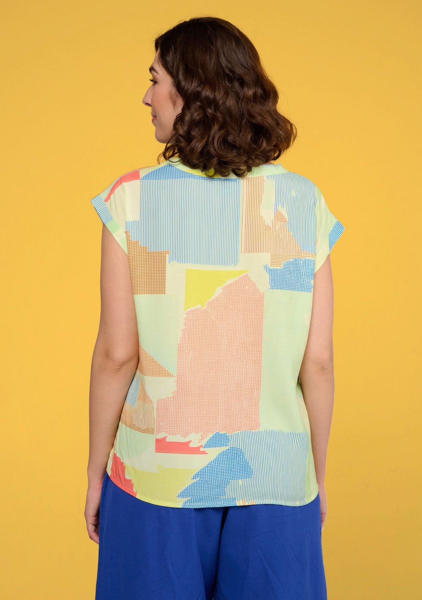 BLOUSE TOPSA PAPIER JAUNE