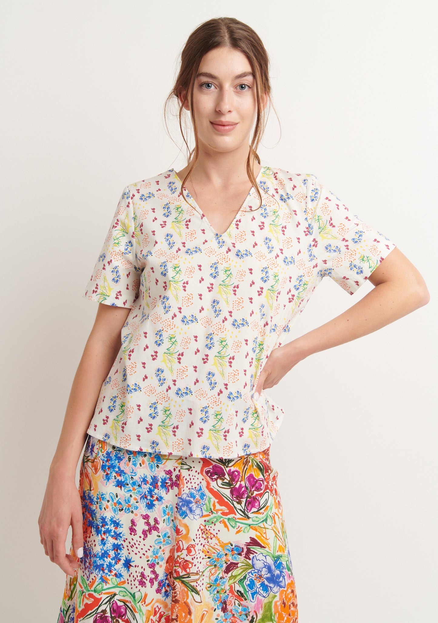 BLOUSE TOPVI MINI MULTICOLORE