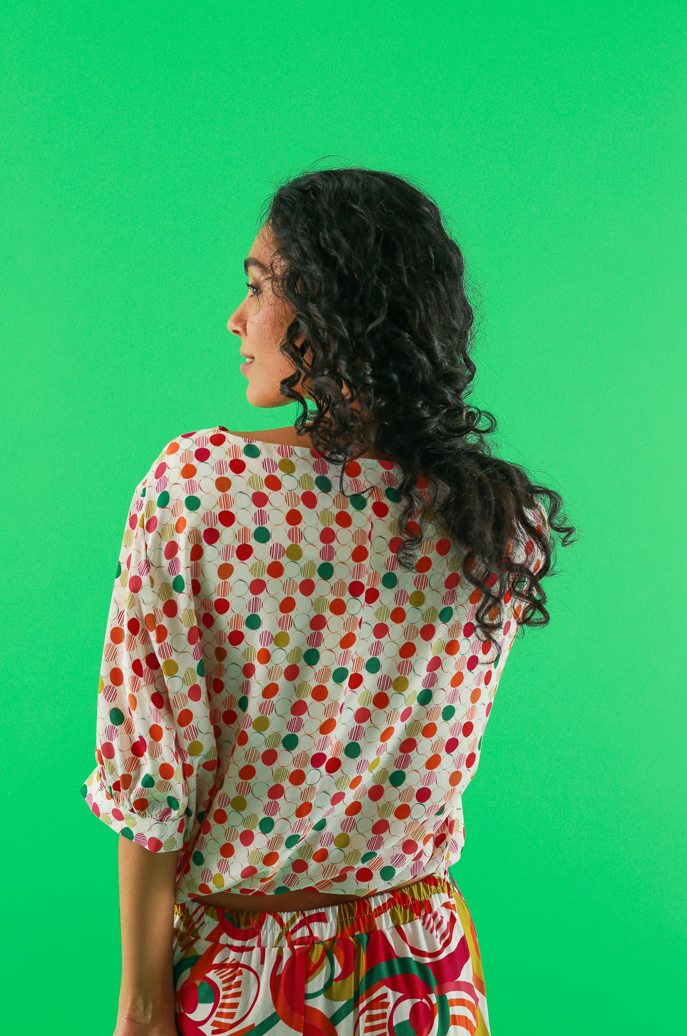 BLOUSE TORID ROND MULTIROUGE