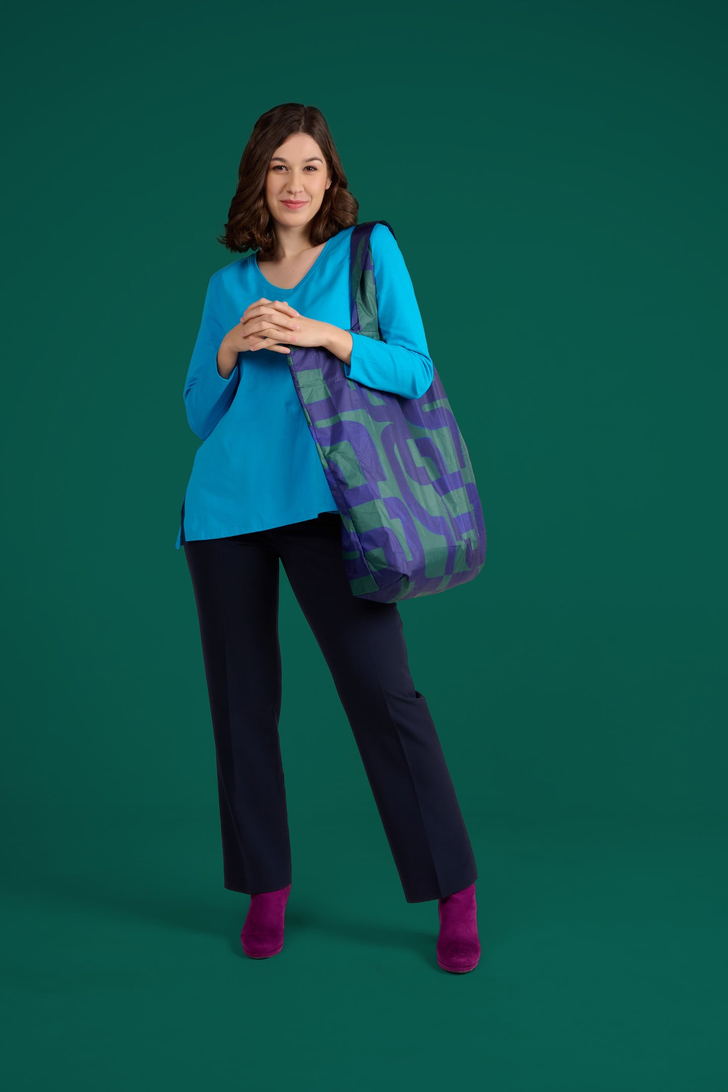 SAC TOTI CALIGRAPHIE VERT