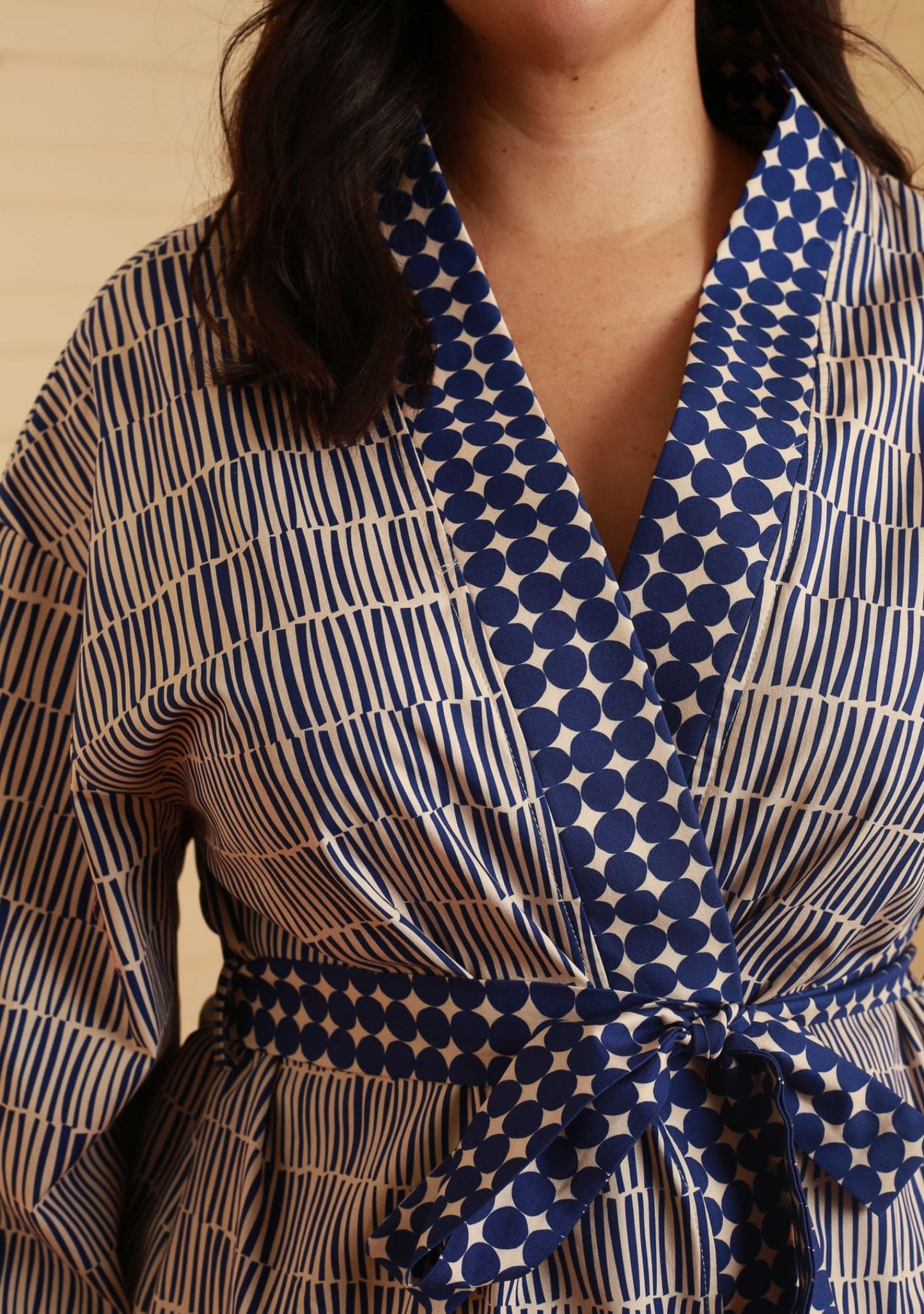 VESTE VAREN TRAIT BLEU