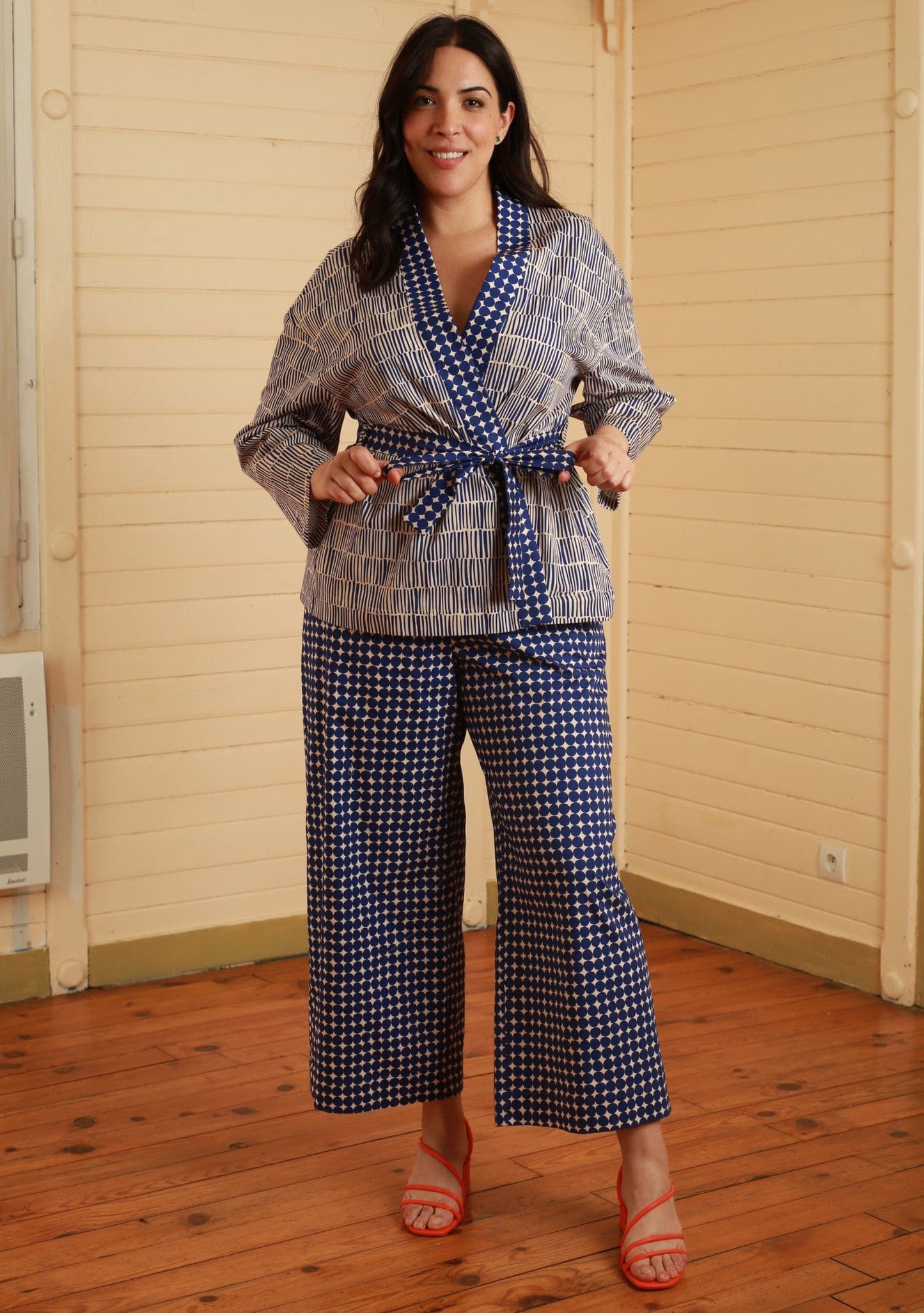 VESTE VAREN TRAIT BLEU
