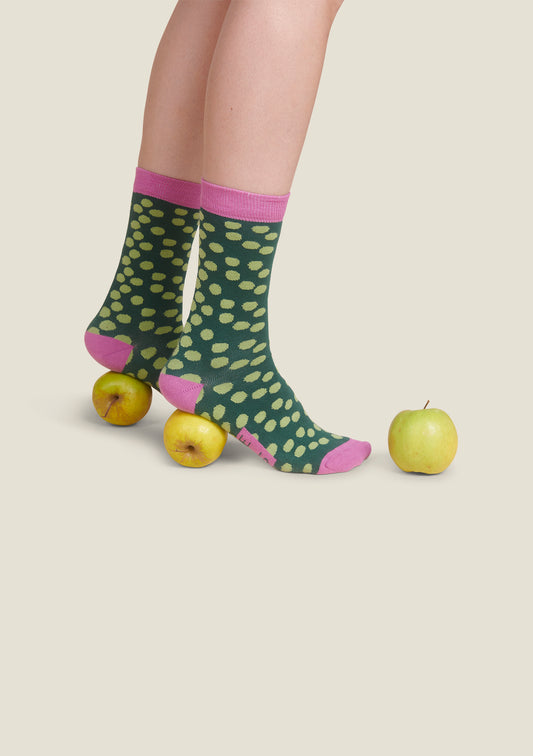 CHAUSSETTES CHOCE GOMMETTE VERT