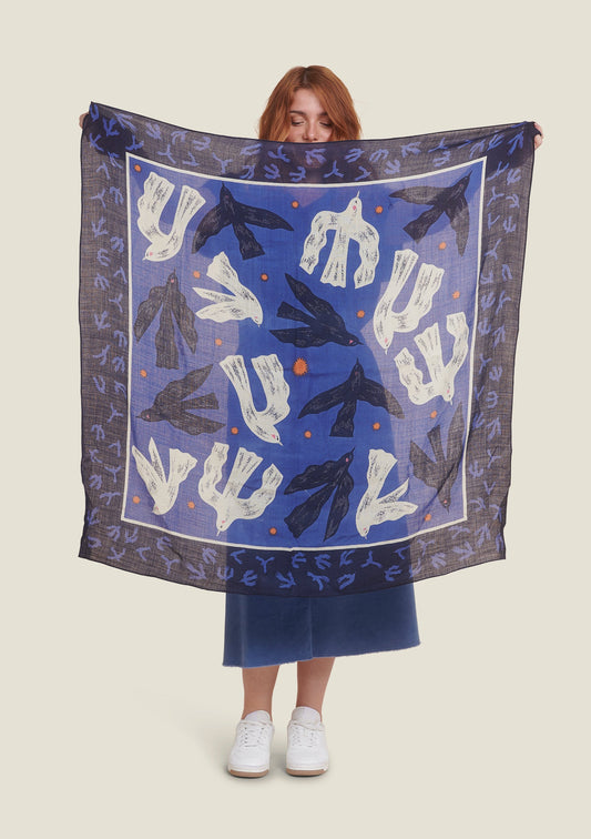 FOULARD FANI ENVOL BLEU