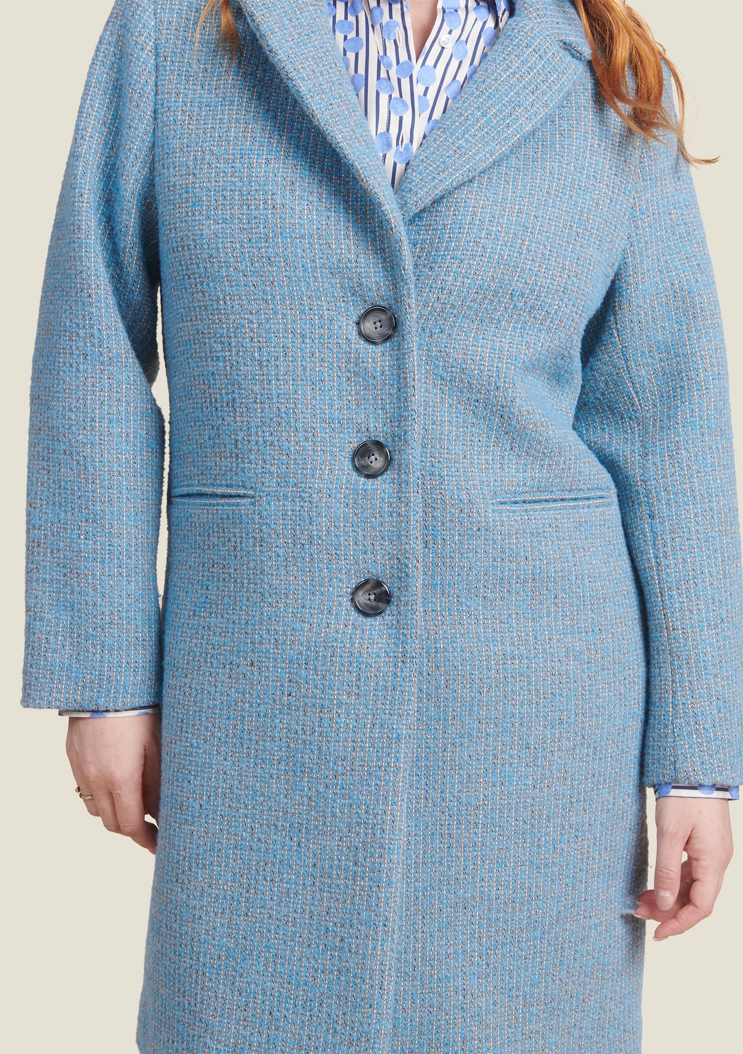 MANTEAU MALO UNI BLEUCHINE