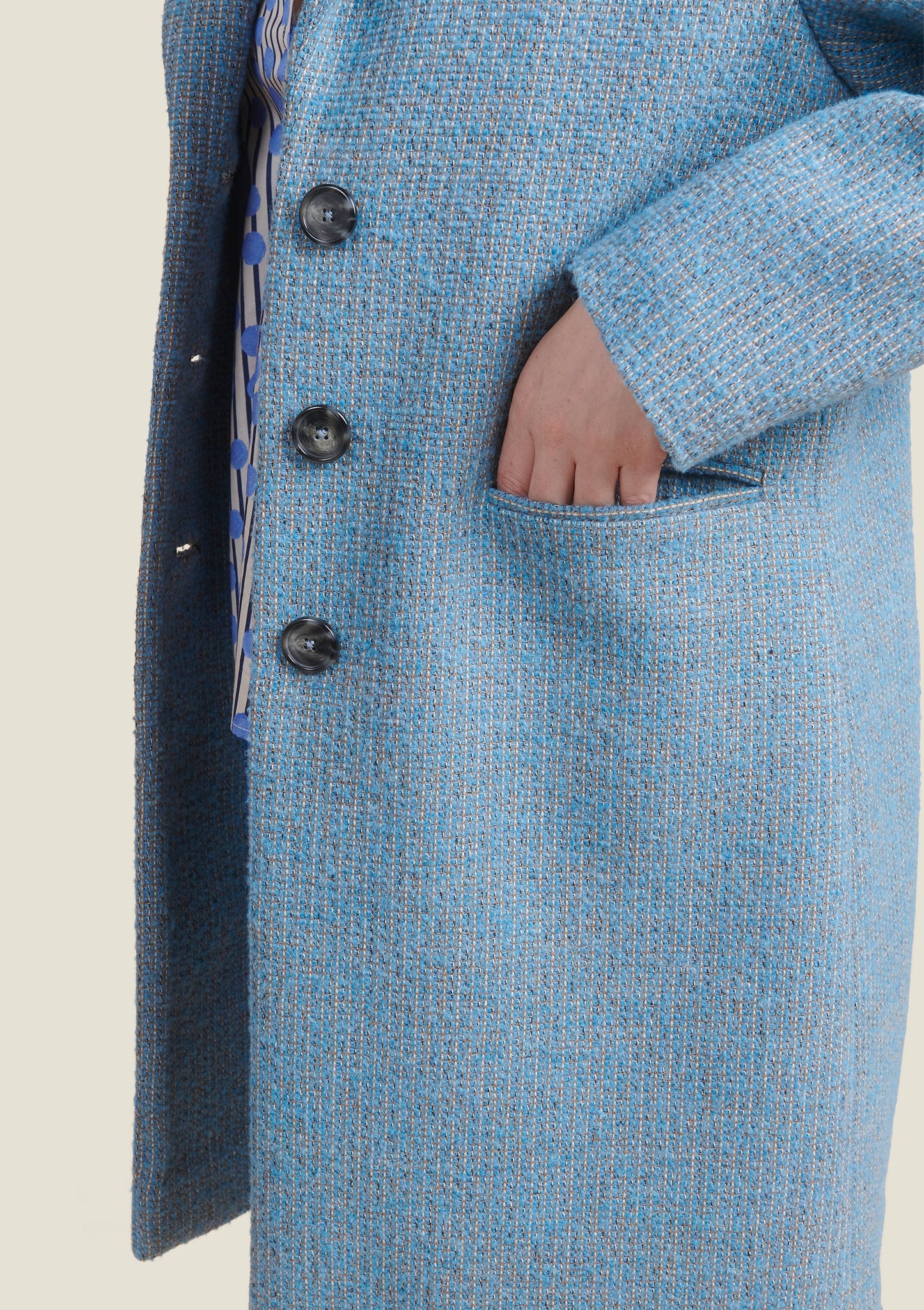 MANTEAU MALO UNI BLEUCHINE